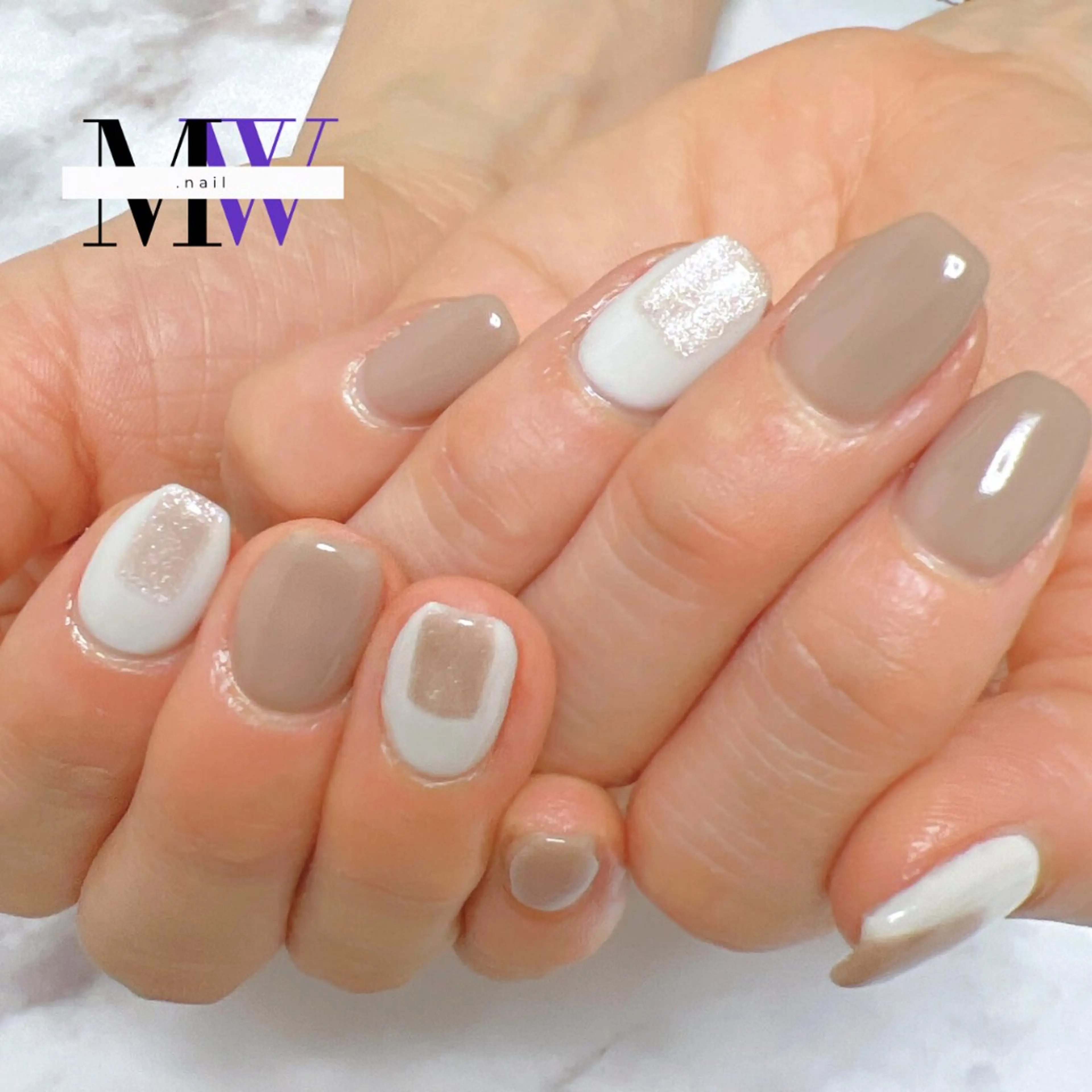 ネイル アートネイル マグネットネイル ハンドネイル MW .nailのネイルデザイン