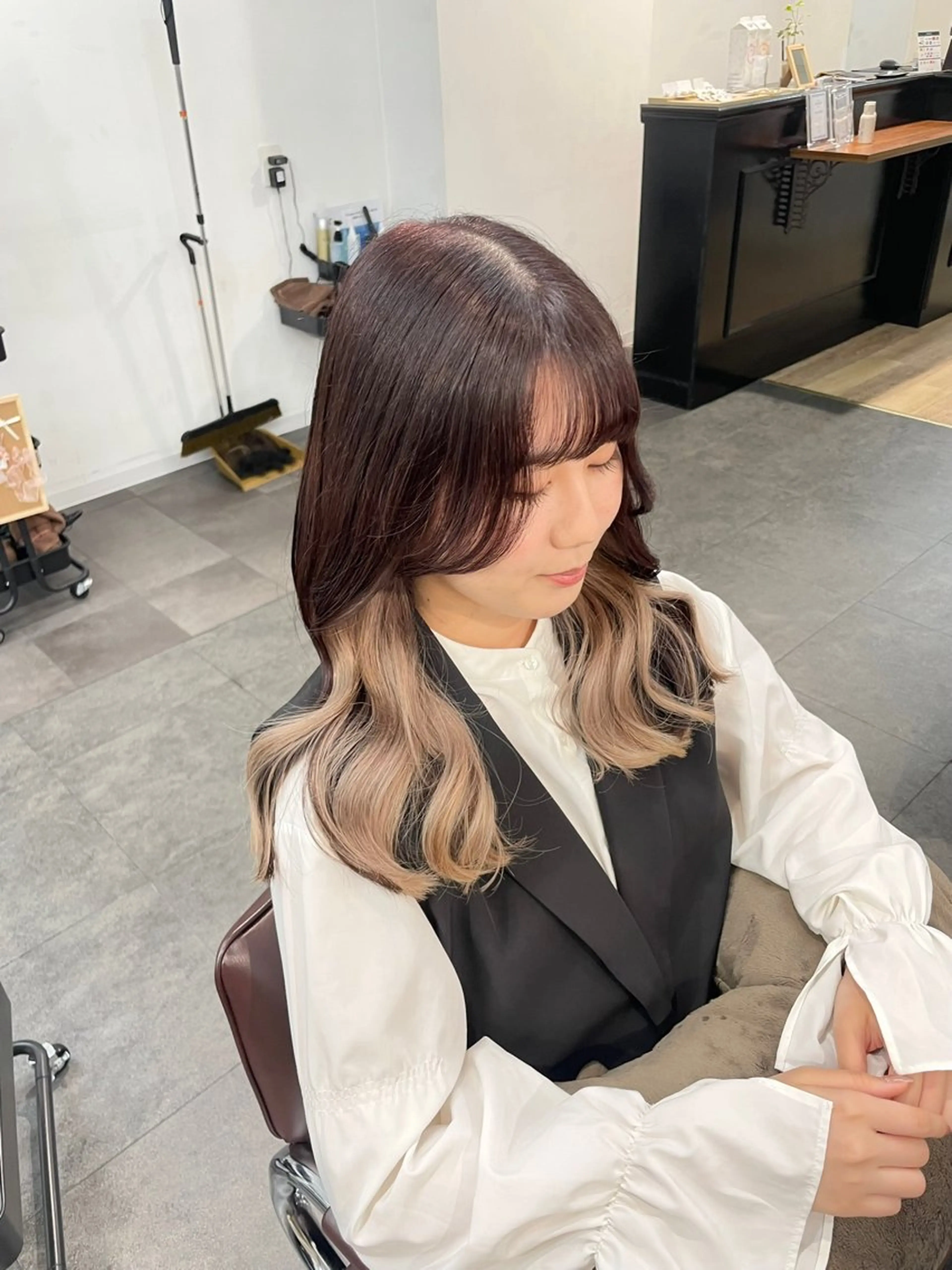 ロング カラー ヘアカラー 野町好花 レイヤー/髪質改善のヘアスタイル