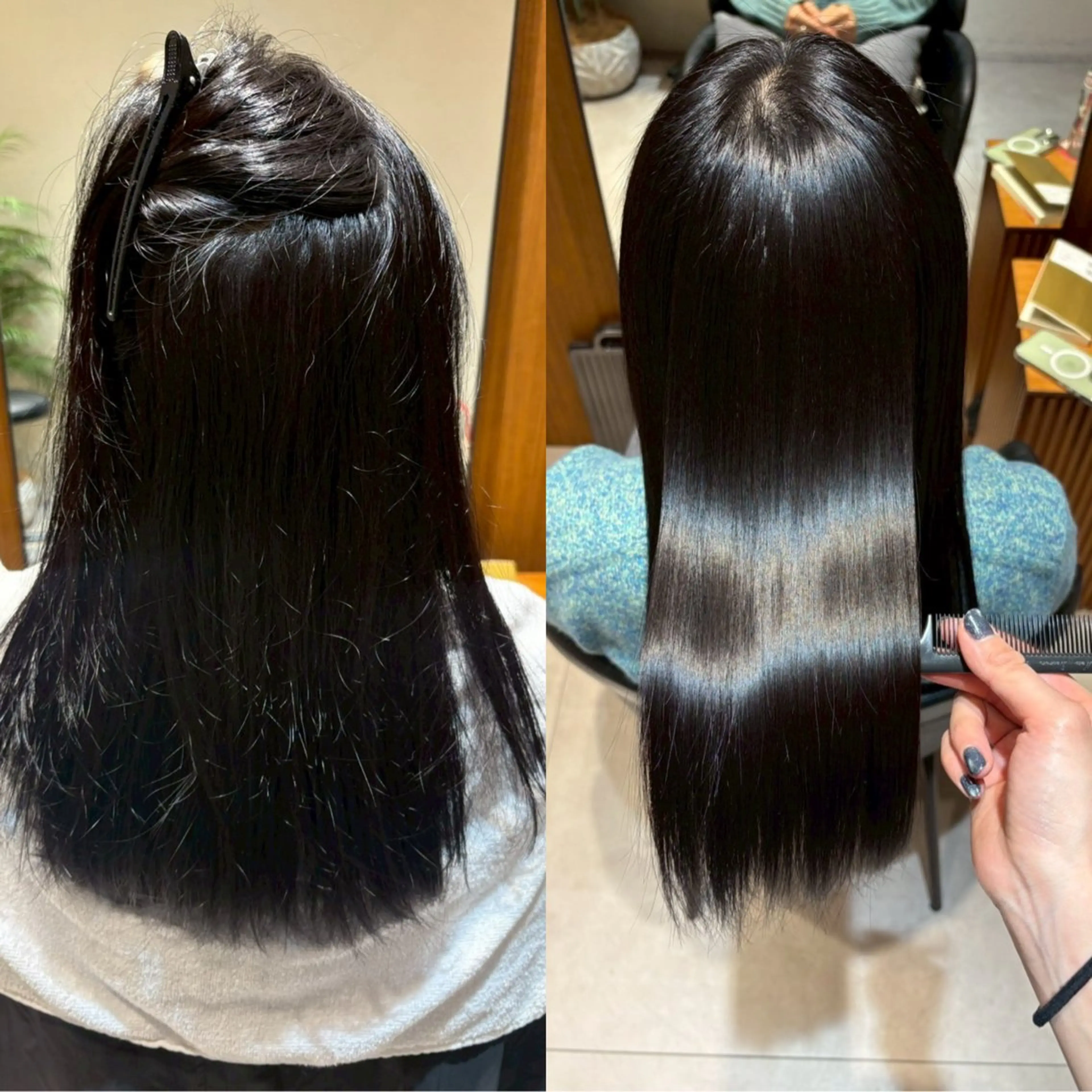 セミロング 髪質改善 縮毛矯正 酸性ストレート 縮毛矯正 酸性ストレート/ ちさとのヘアスタイル