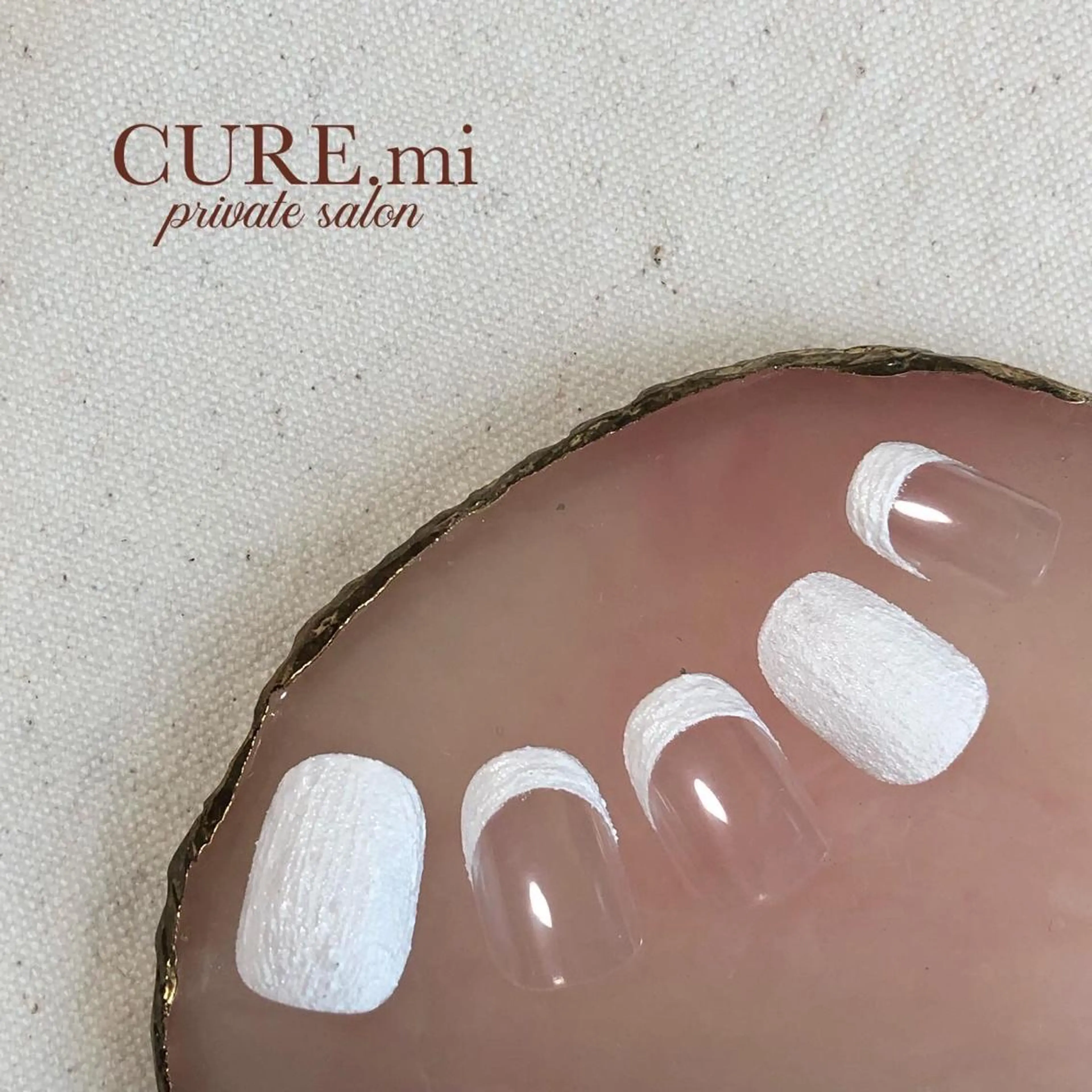 ネイル フレンチネイル ホワイト ハンドネイル ハンドケア 伊藤 美香のその他イメージ