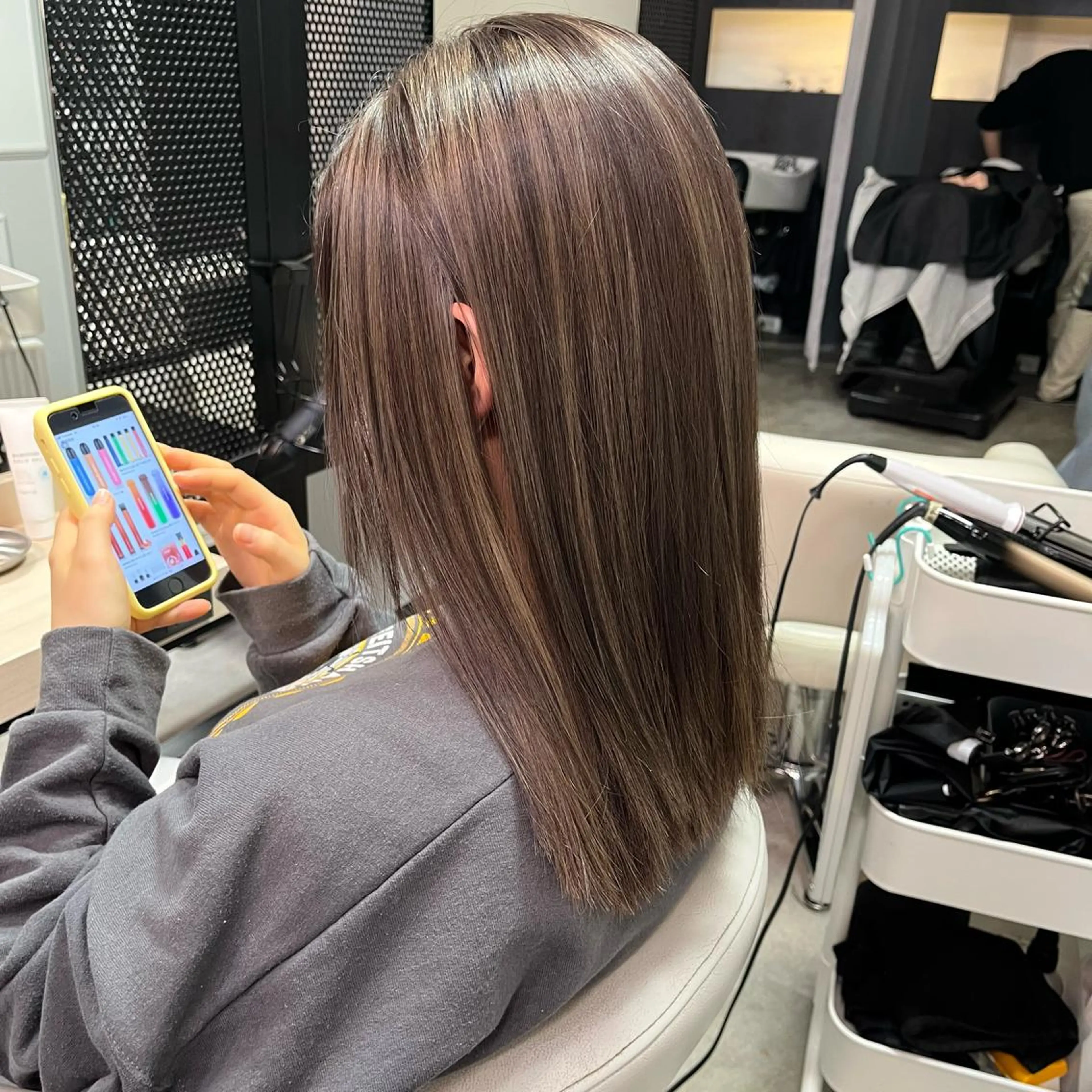 セミロング カラー ボブ& 髪質改善FUMIYAのヘアスタイル