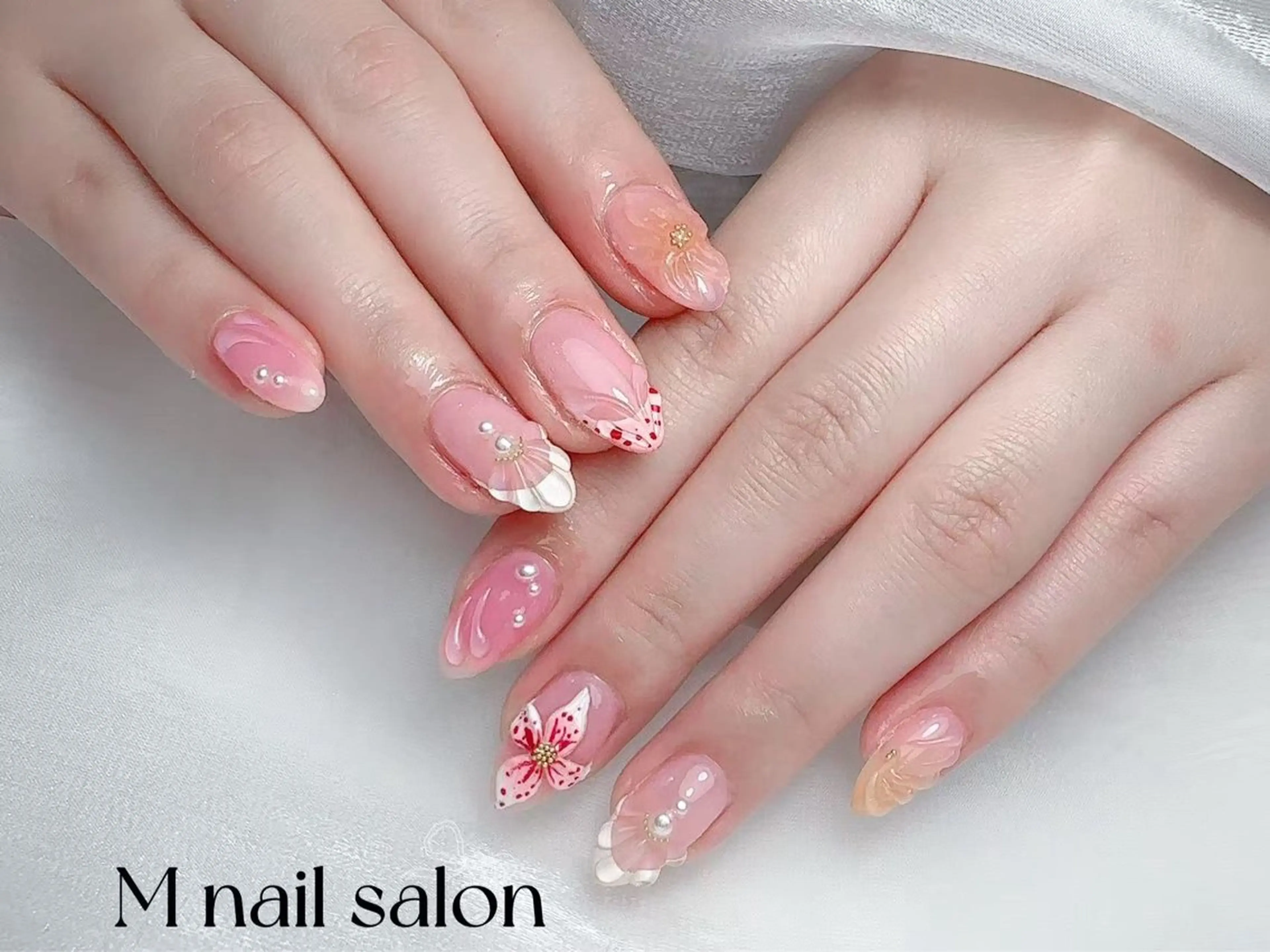ネイル M🌷nail 長さだし専門店のネイルデザイン