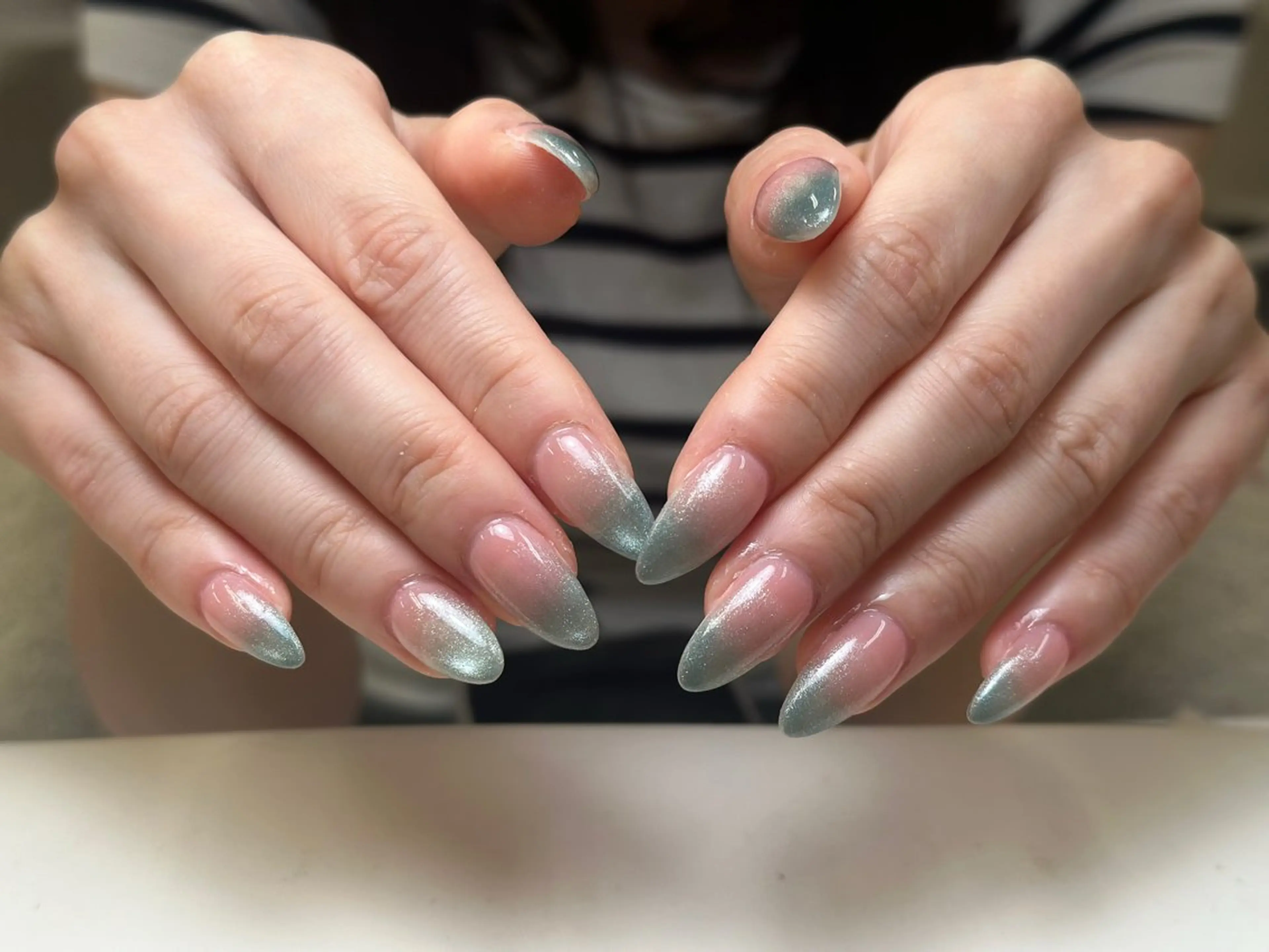 ネイル アートネイル 成人式 ジェルネイル ニュアンスネイル 夏ネイル ハンドネイル Nienail_ Luxeのネイルデザイン