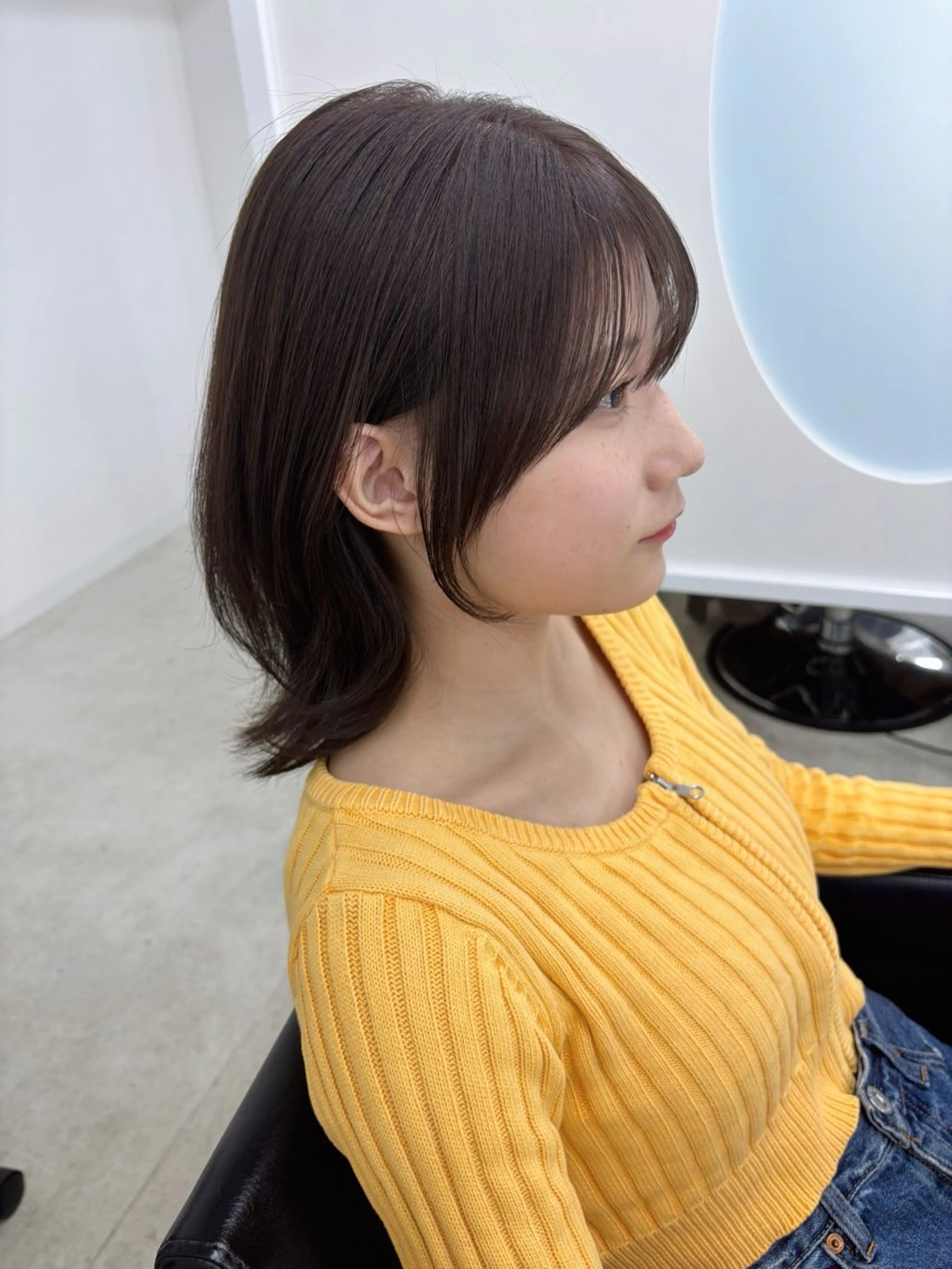 ミディアム カラー カット ヘアカラー 冨木 雄斗のヘアスタイル