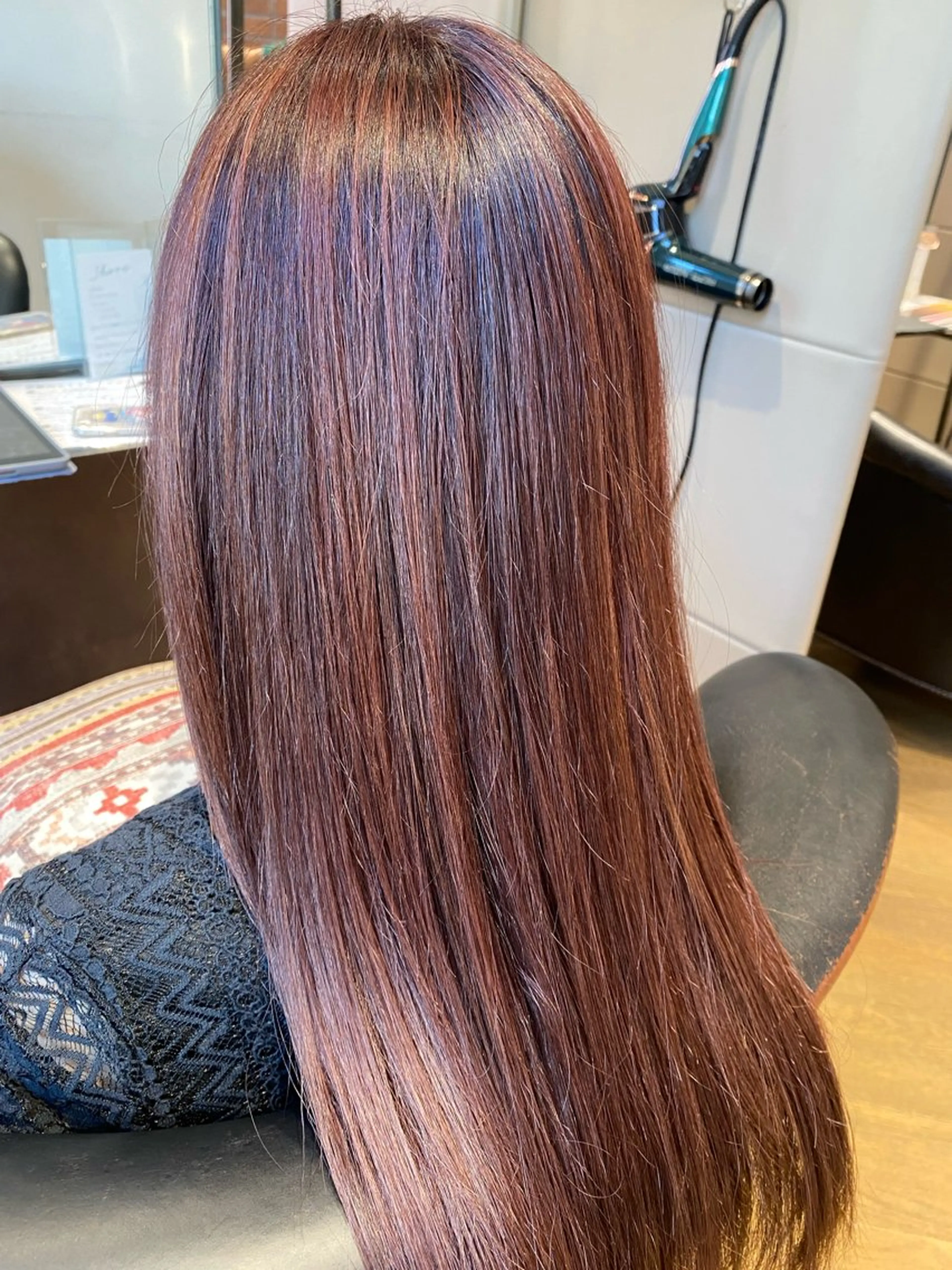 ロング カラー ハイライトカラー ピンクカラー ハイライト ヘアカラー 荒川 匠磨のヘアスタイル