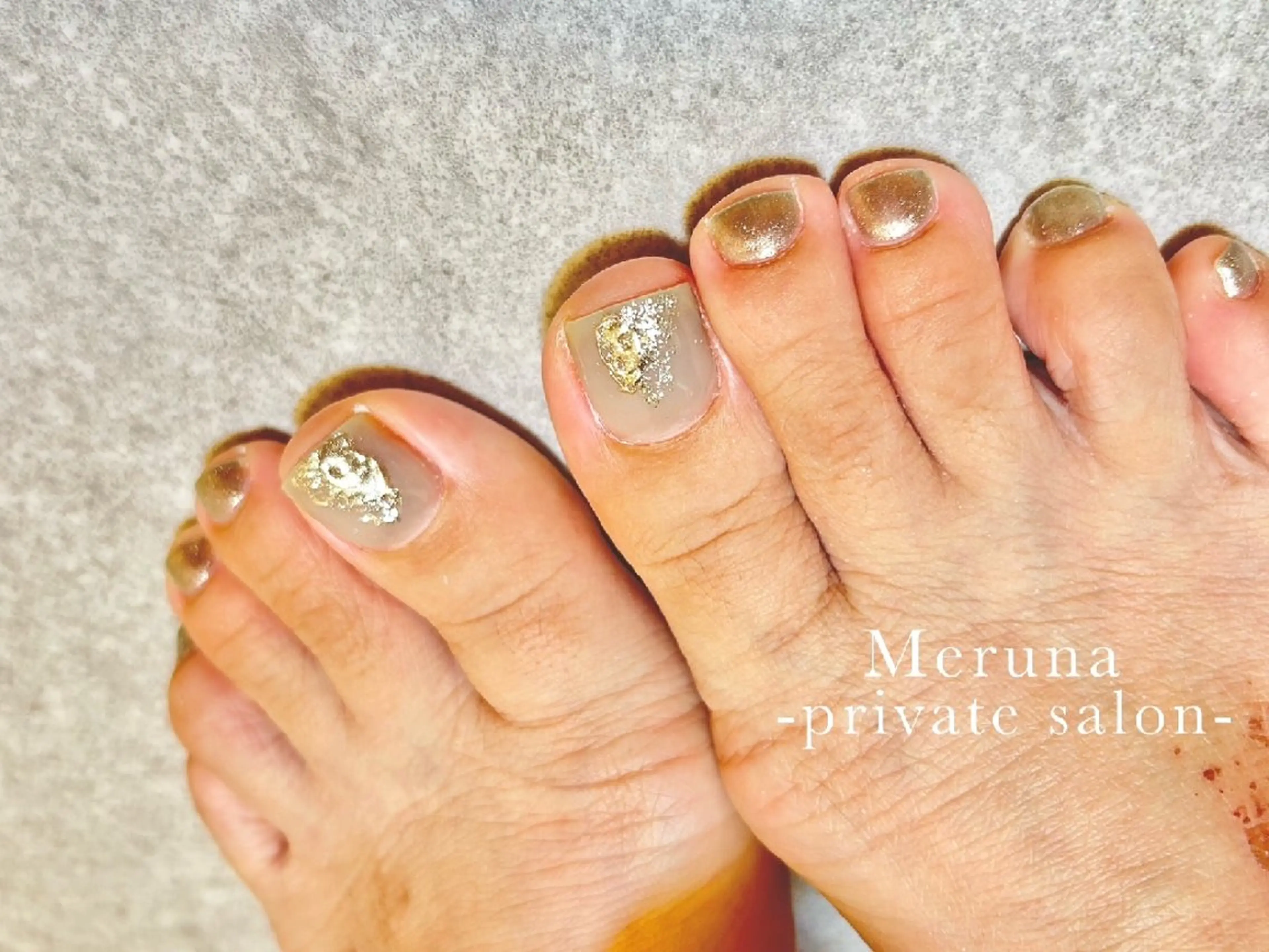 ネイル アートネイル フットネイル フットネイル Meruna .ﾒﾙｰﾅ.のネイルデザイン