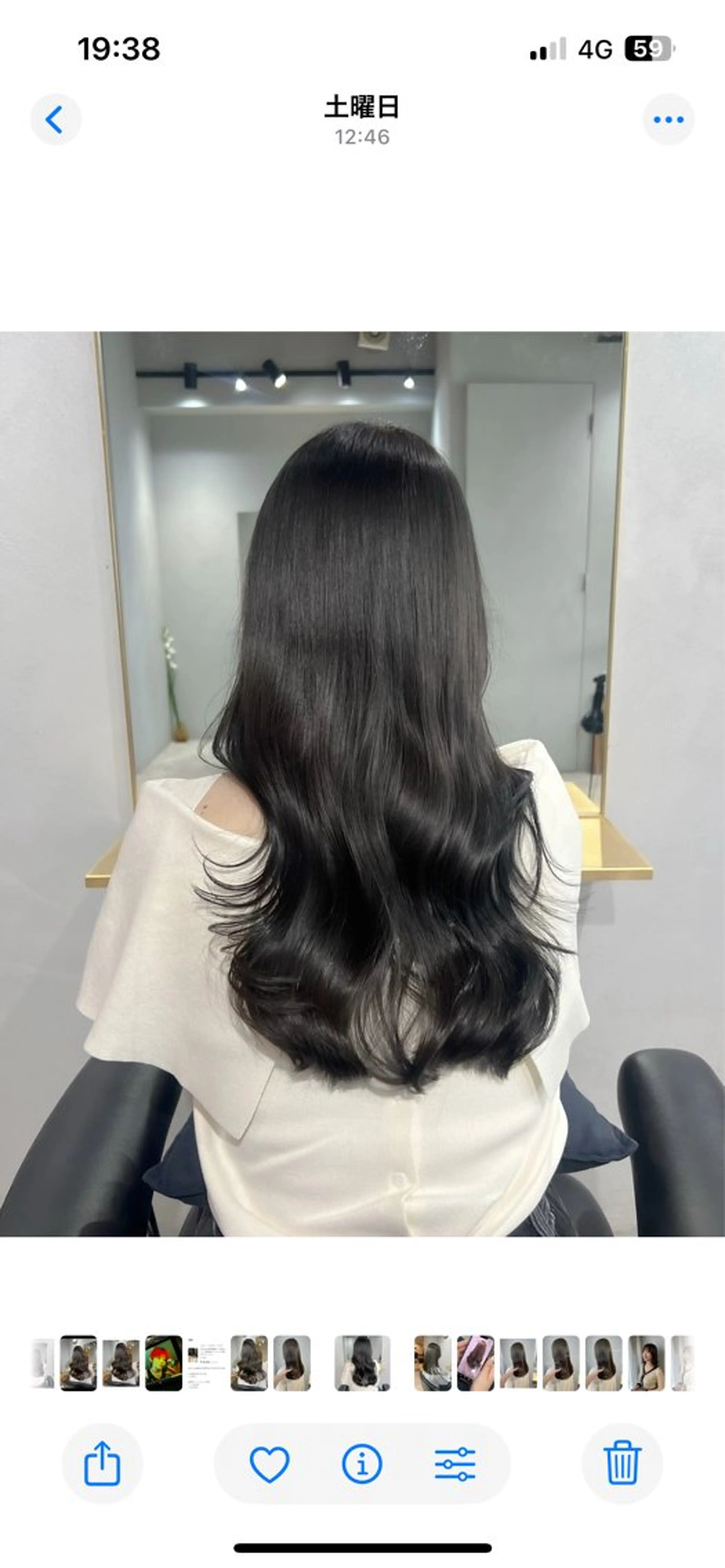 ロング カラー カット ヘアカラー akane/ベージュ /オリーブ/ブラウンのヘアスタイル