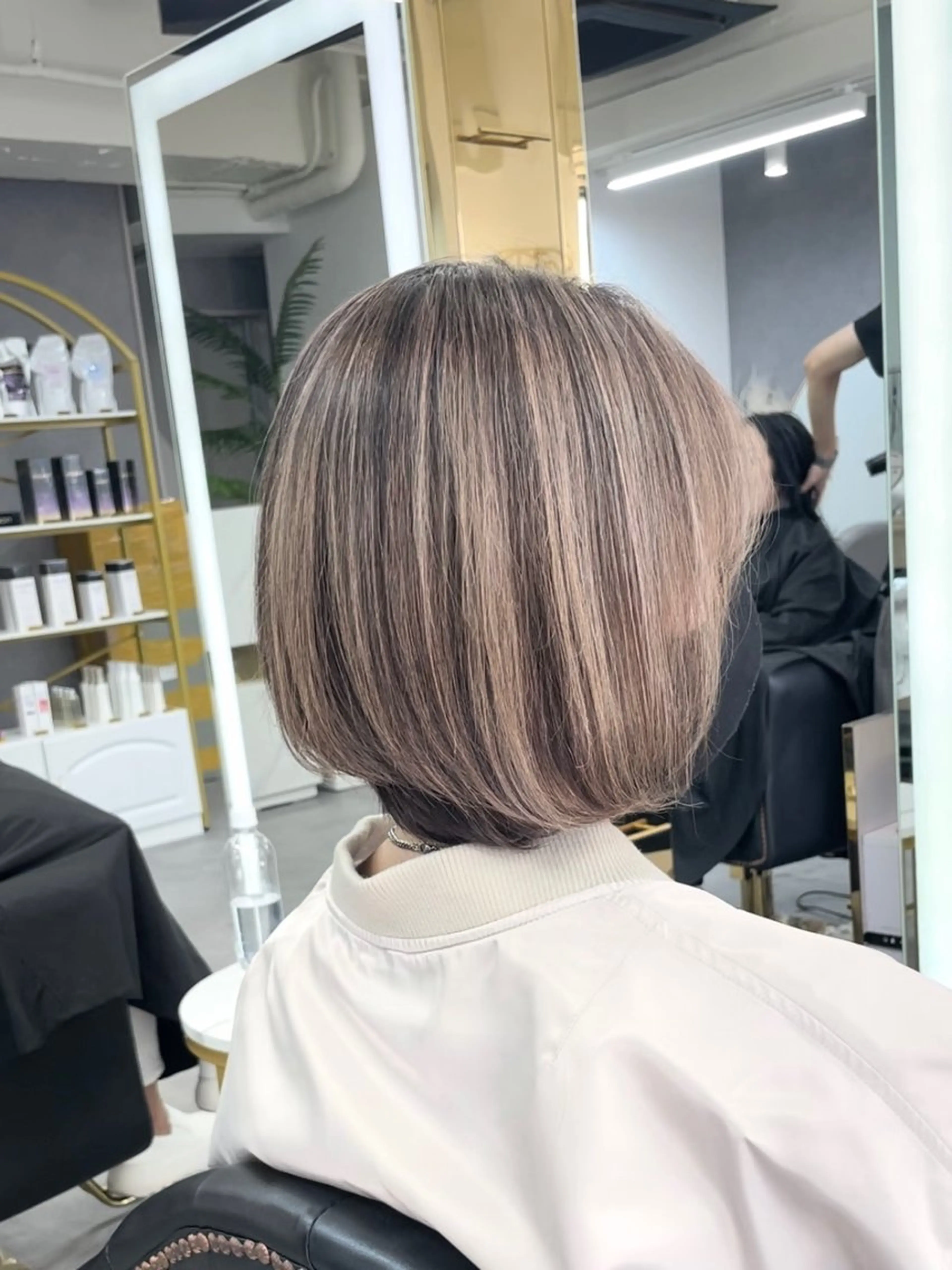 ショート senjyu GINZA所属・バレイヤージュ/ハイ ライト/庄司鉄平のヘアスタイル