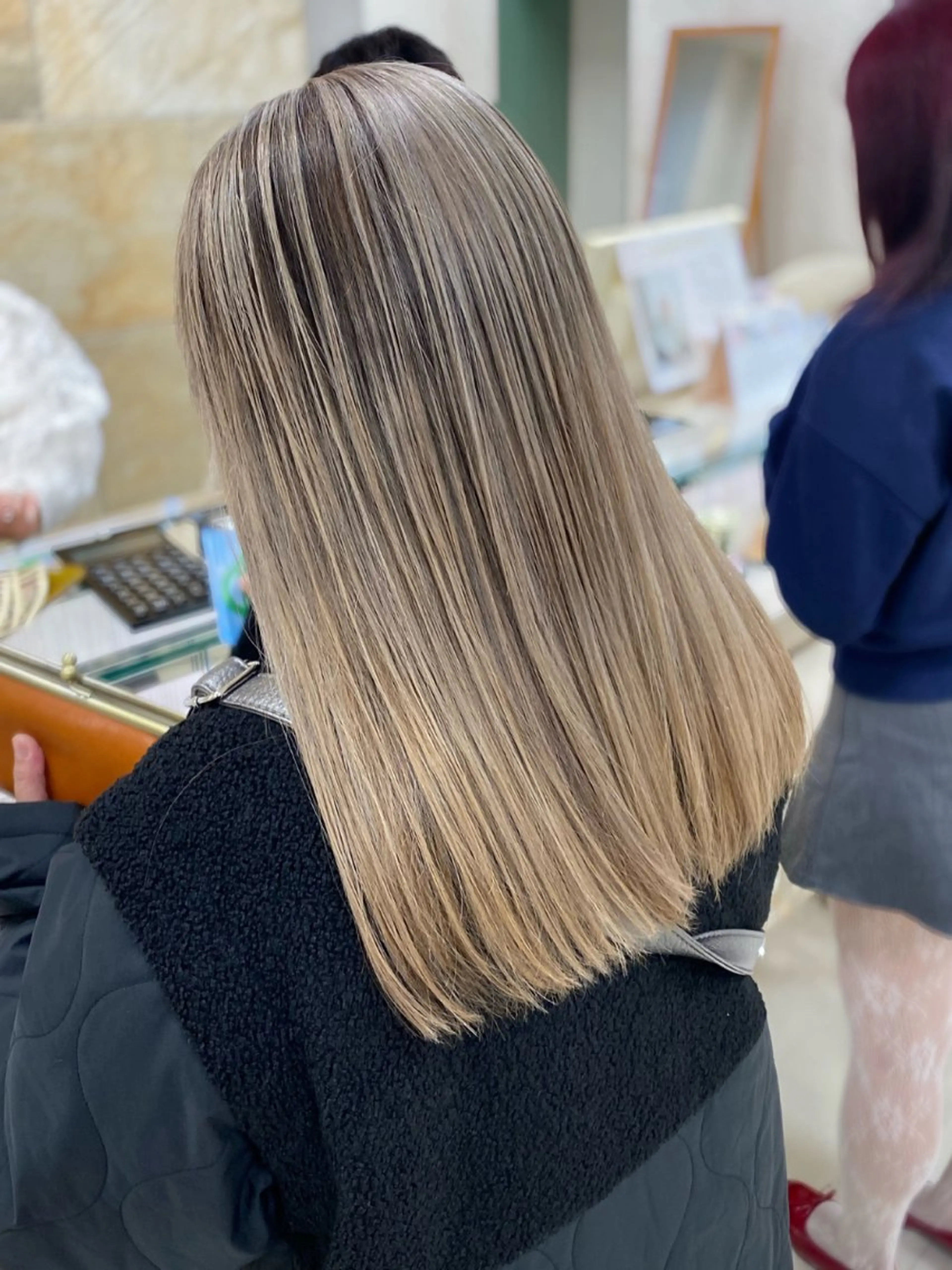 ロング カラー ヘアカラー トリートメント 銀座/ハイライト特化 🌿ブリーチ/片山のヘアスタイル