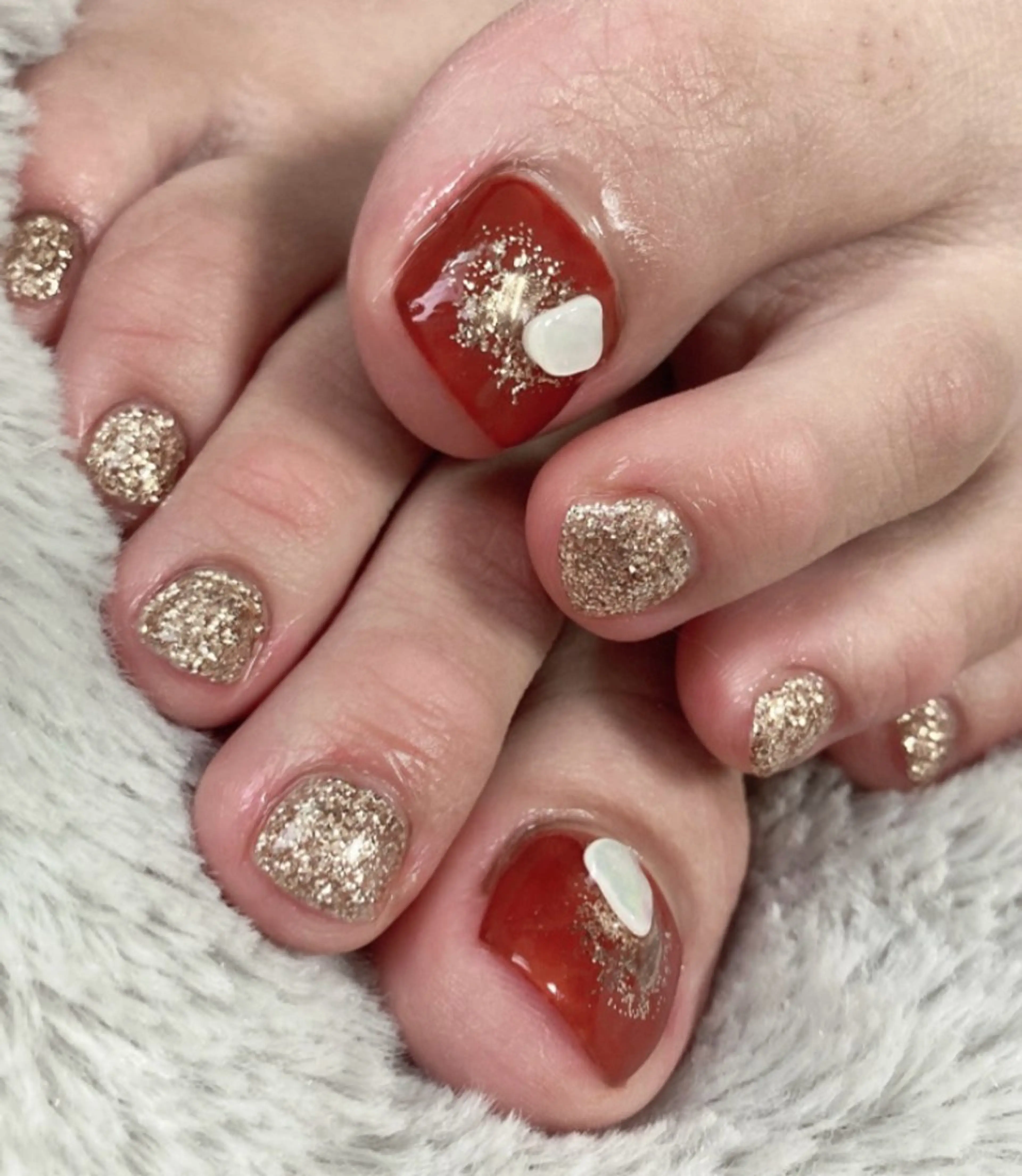 【モニター価格】フット親指のみデザイン💅オフありの写真