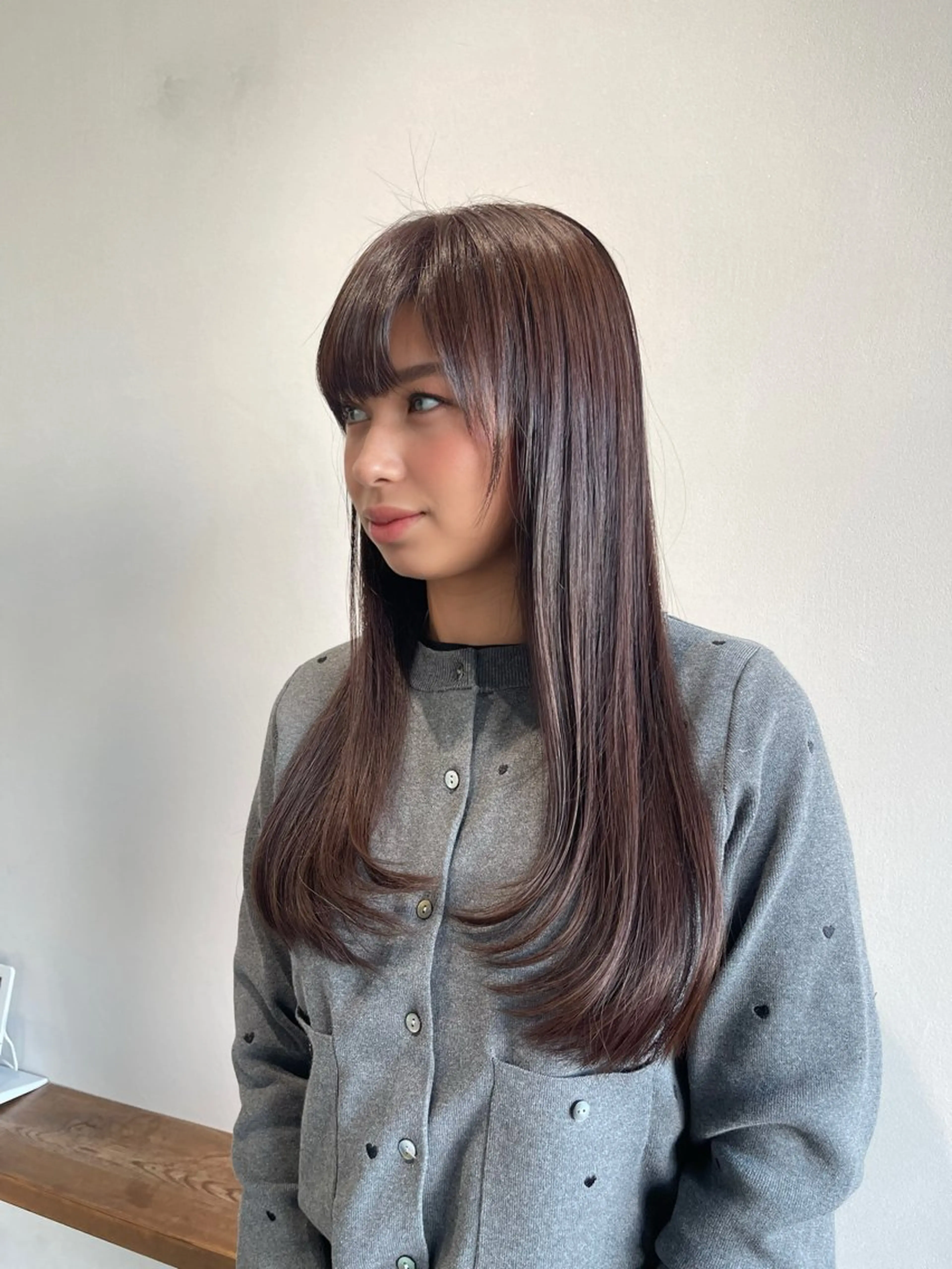 ロング カラー カット ヘアカラー ⭐︎白髪のお悩み 解決します⭕️のヘアスタイル