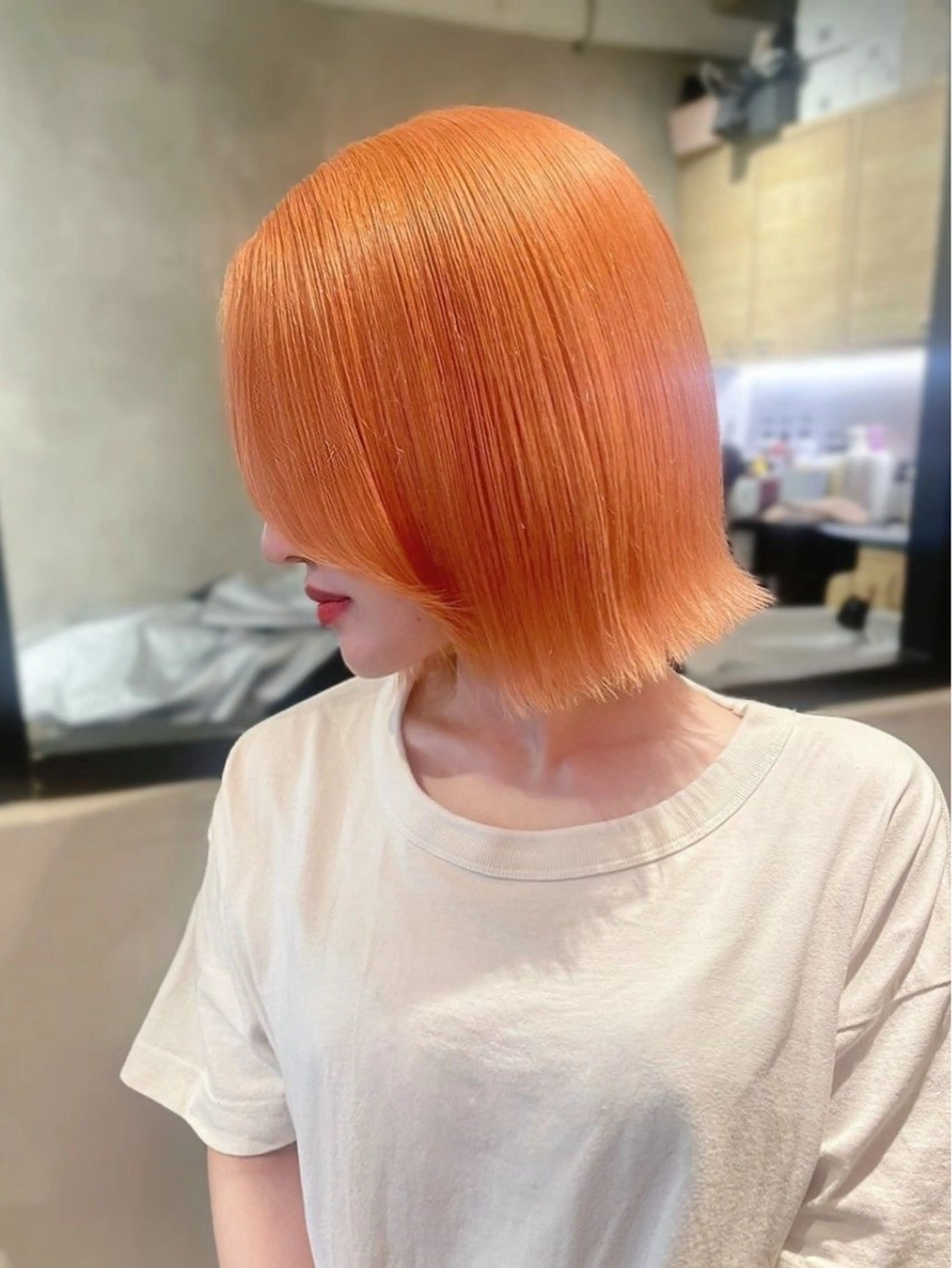 🤍【全員✧︎ミニモ限定】🤍ケアブリーチダブルカラー【全頭ブリーチ＋カラー】の写真