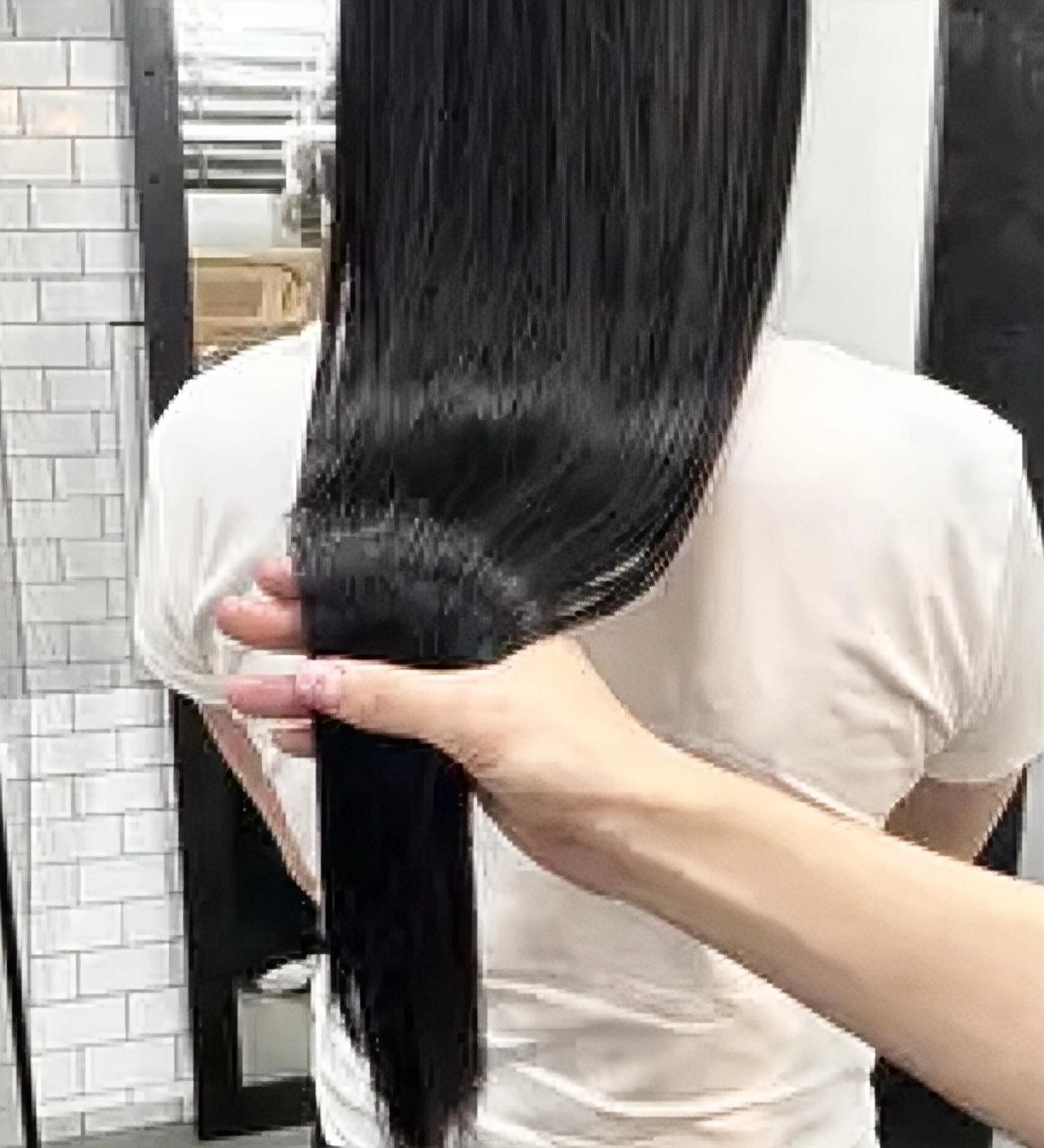 ロング カラー 髪質改善 トリートメント カラーモデル　広島市 legareリン🌻のヘアスタイル