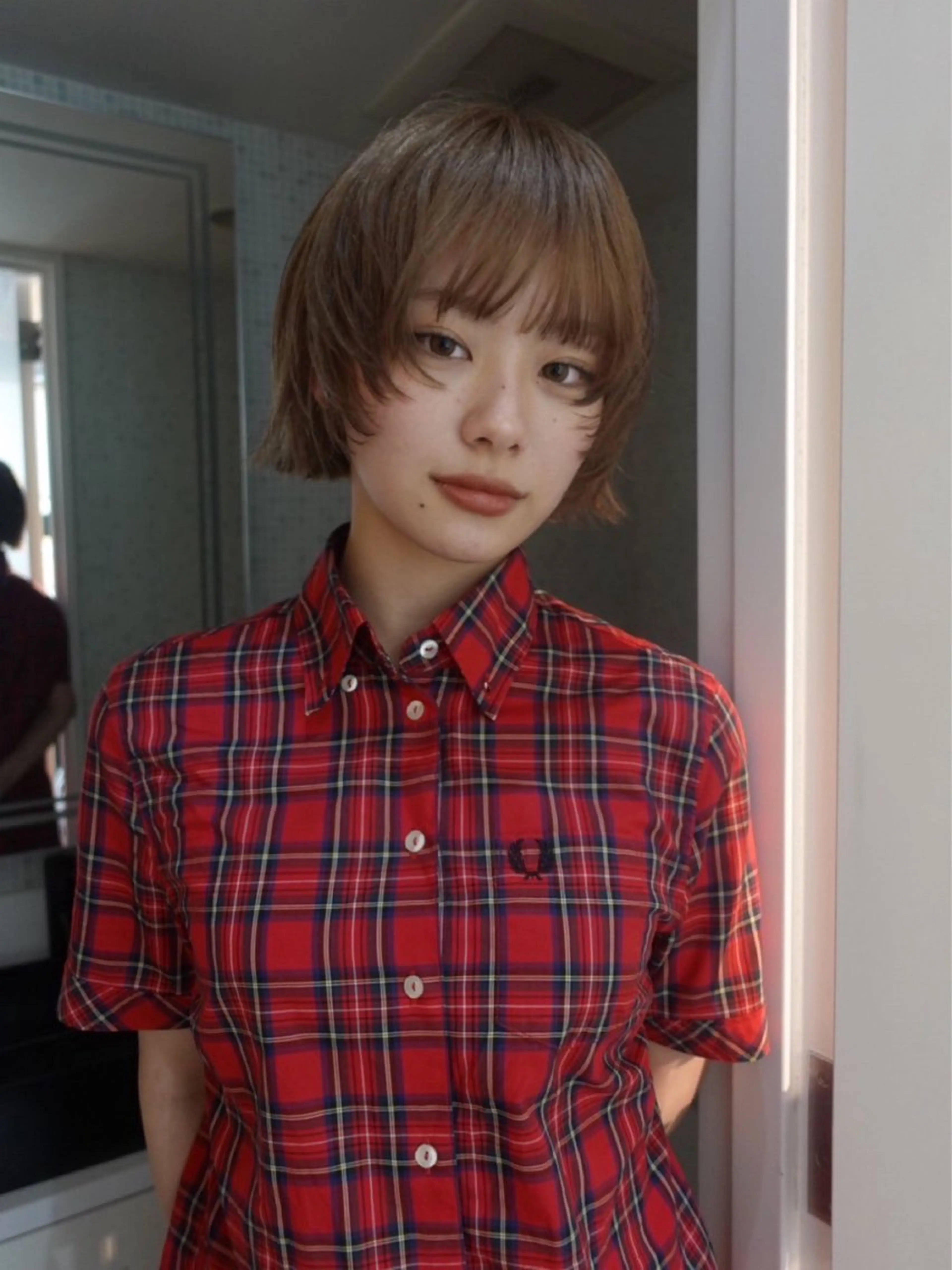 ショート カラー ヘアアレンジ ニュアンスカラー🧶 nanacoのヘアスタイル