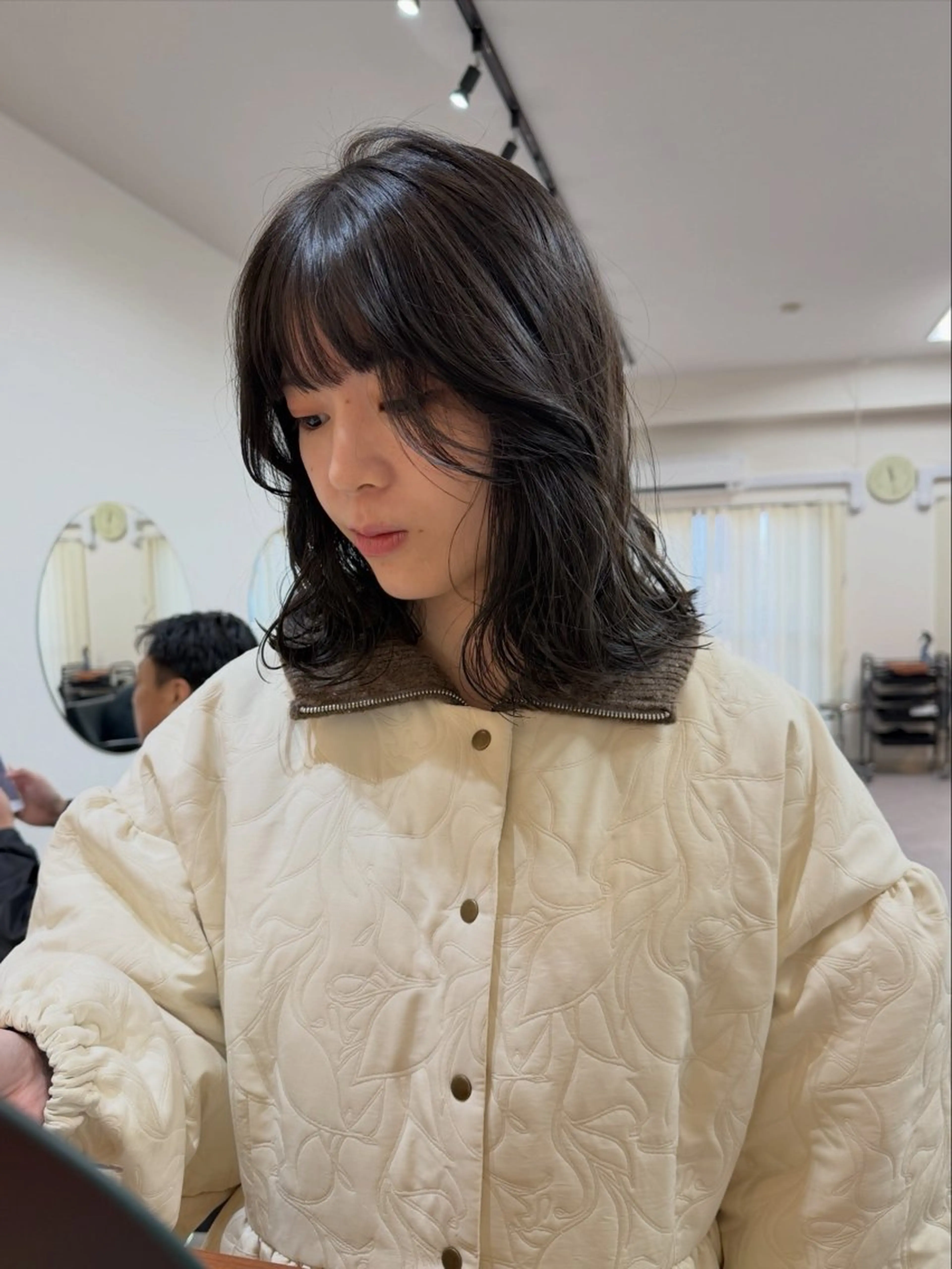 ミディアム カラー カット ヘアカラー トリートメント トレンドと似合わせ/ マンツーマン/西上楓のヘアスタイル