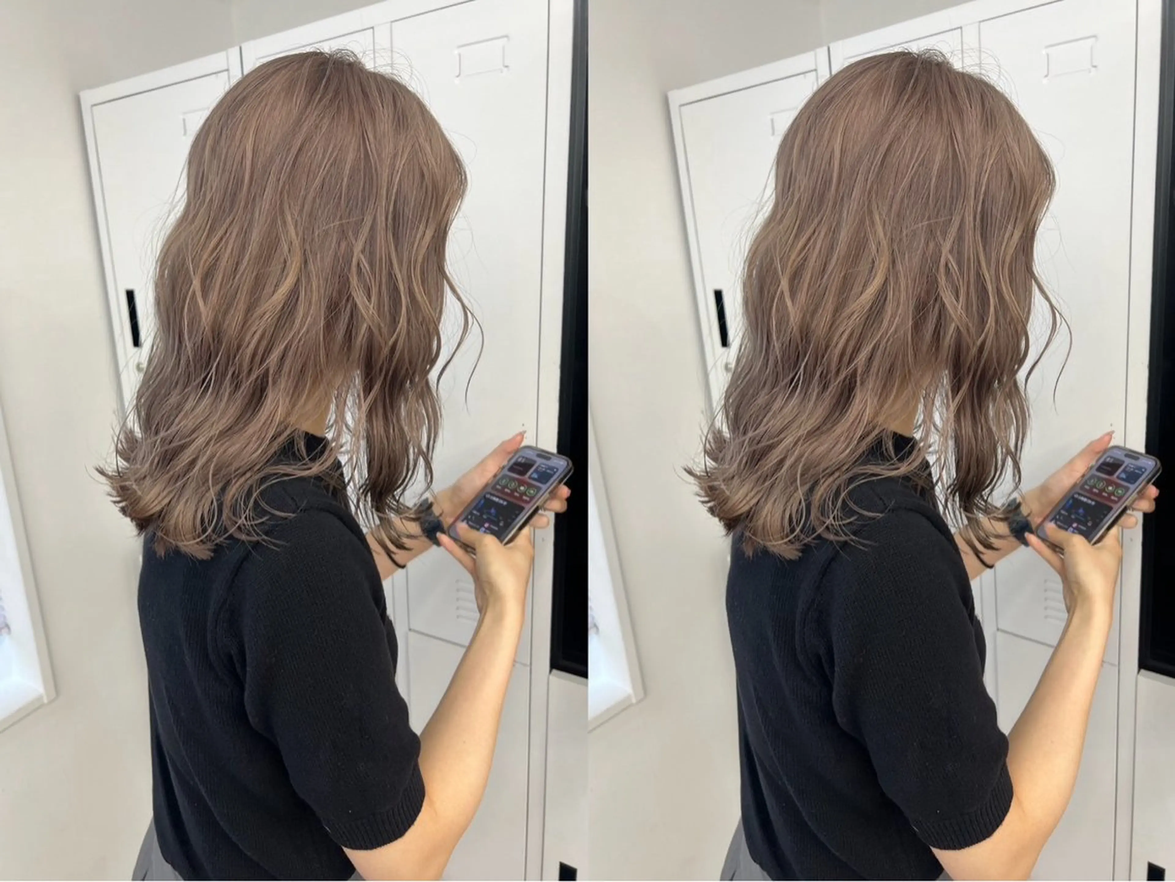 セミロング ヘアカラー トリートメント ヘアセット PELE SAKAE Kei✰︎⋆꙳のヘアスタイル