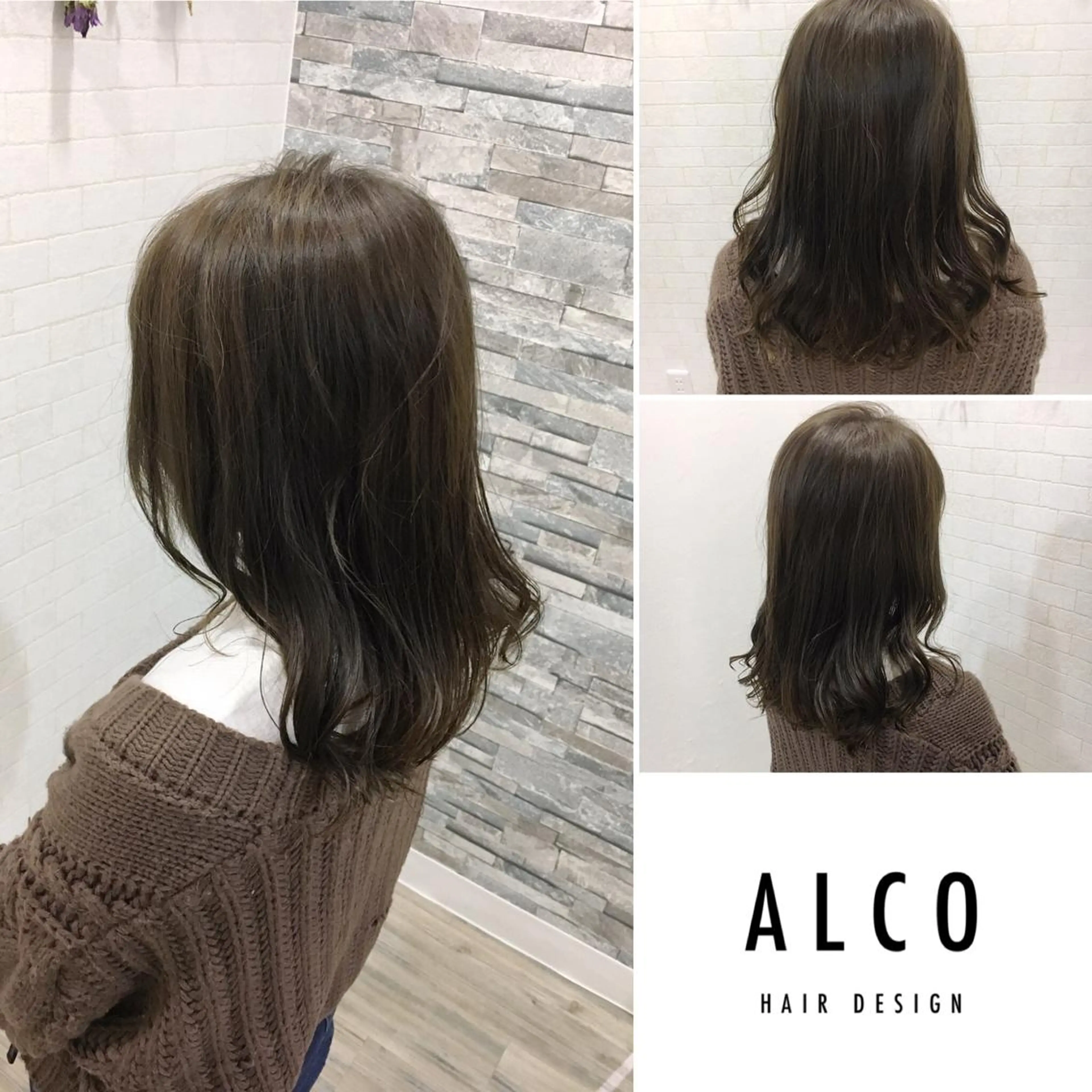 ミディアム カラー ワタイショウタ 髪質改善✨眉毛サロンのヘアスタイル