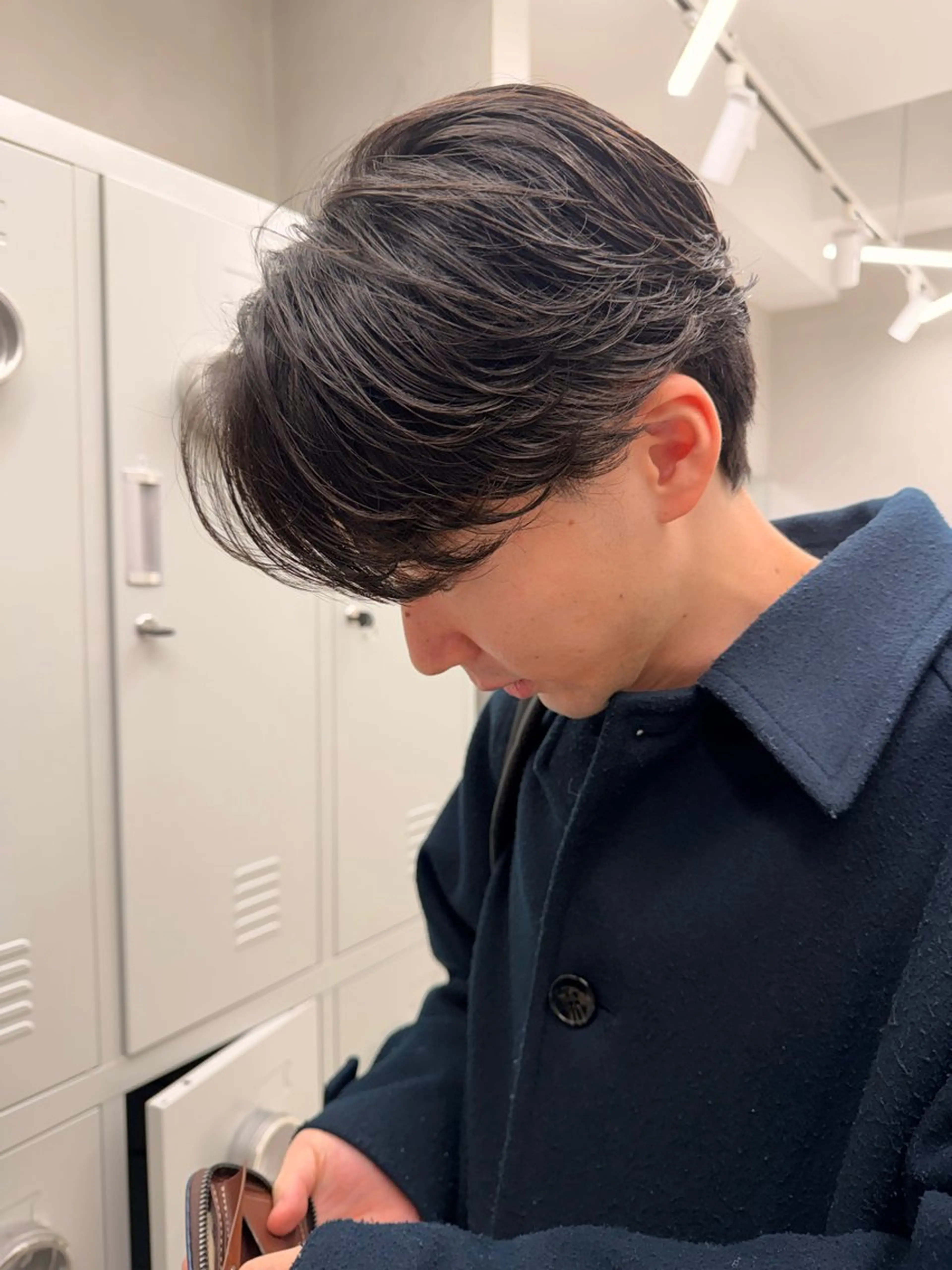 パーマ メンズ フェザーパーマ メンズ韓国風 メンズパーマ ニュアンスパーマ カット パーマ メンズ/シャドウ/ 波巻き/kyogoのヘアスタイル