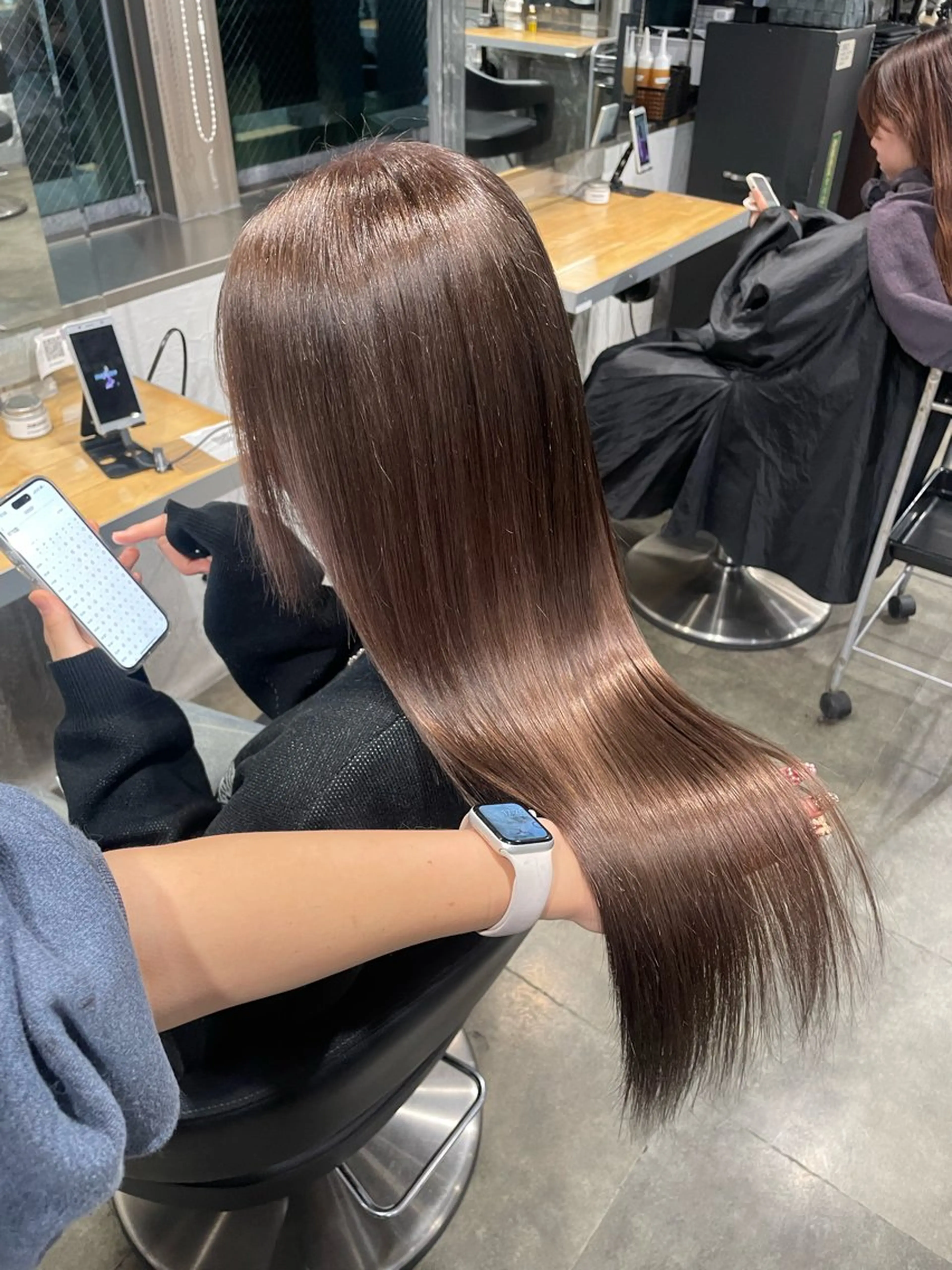 ロング カラー ヘアカラー ハイトーン 横浜💞ミオのヘアスタイル