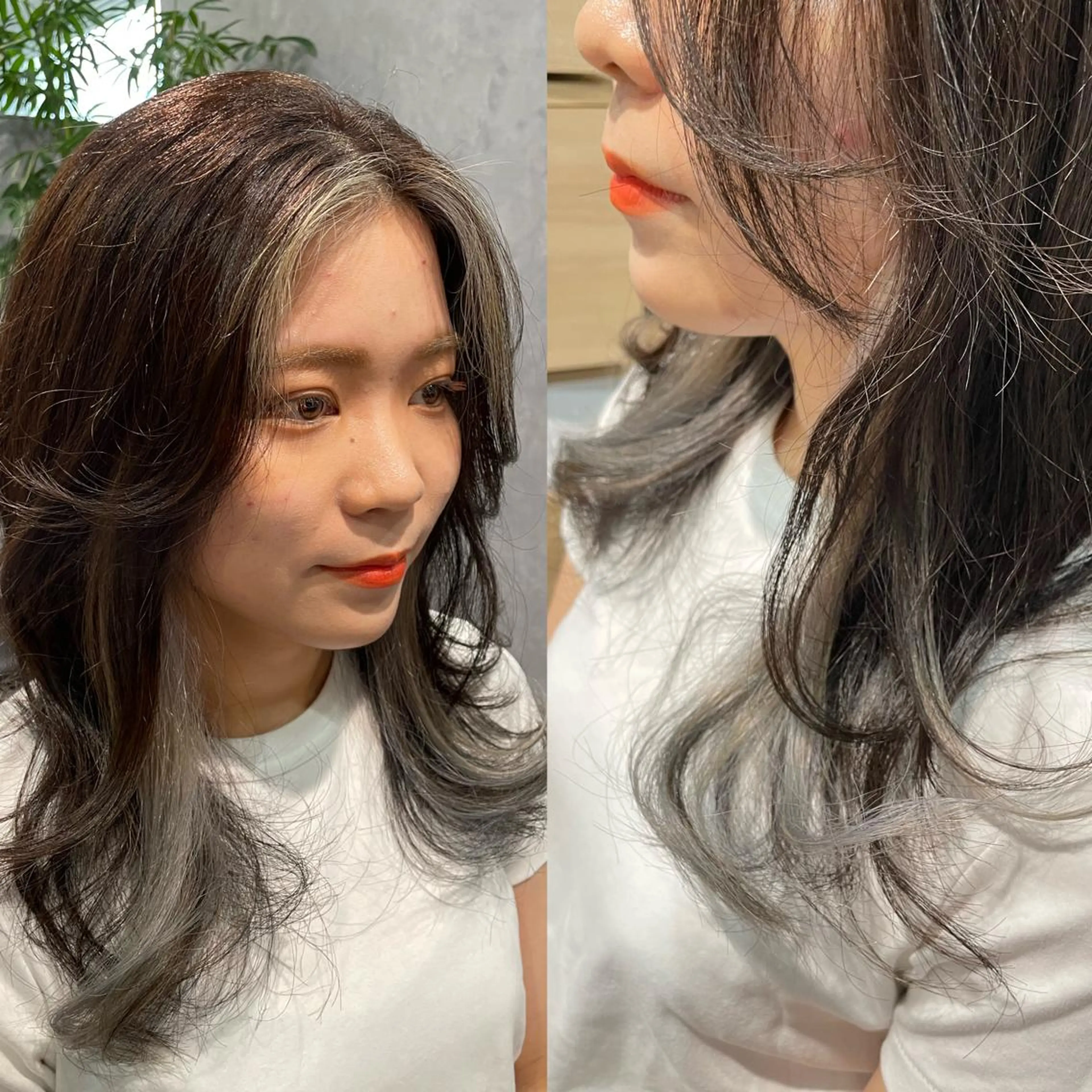 ロング カラー 黒岩 梨沙のヘアスタイル