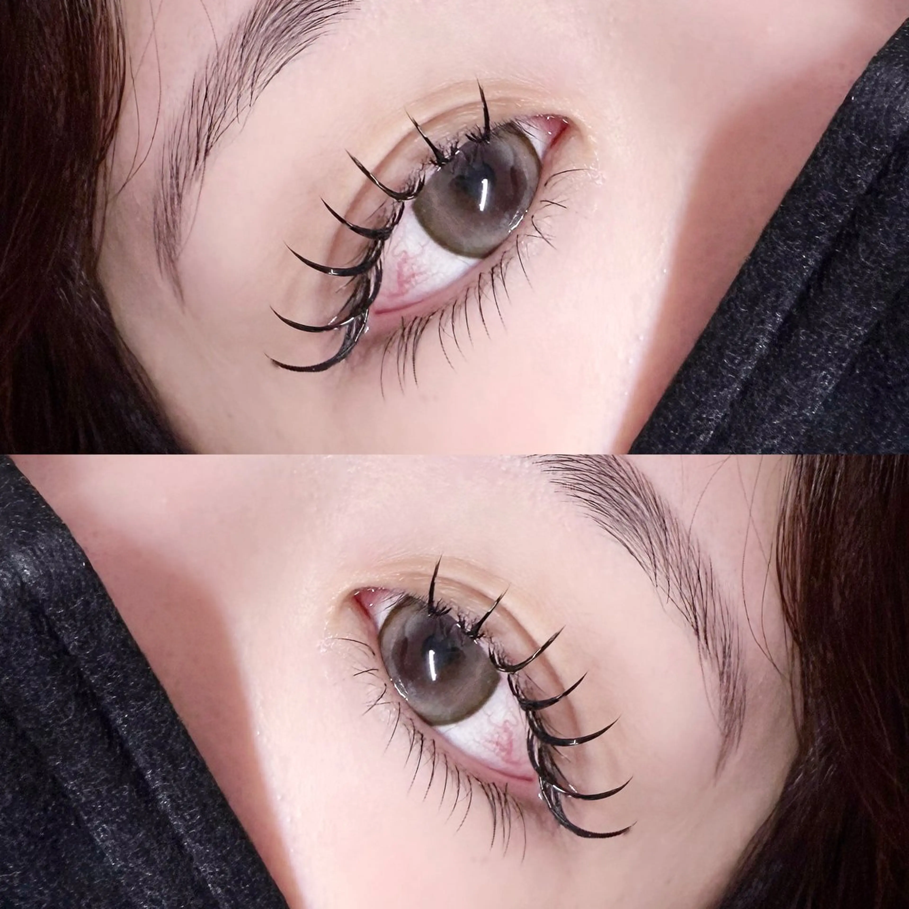 「LED付き」上フラットラッシュ120本下30本セットの写真