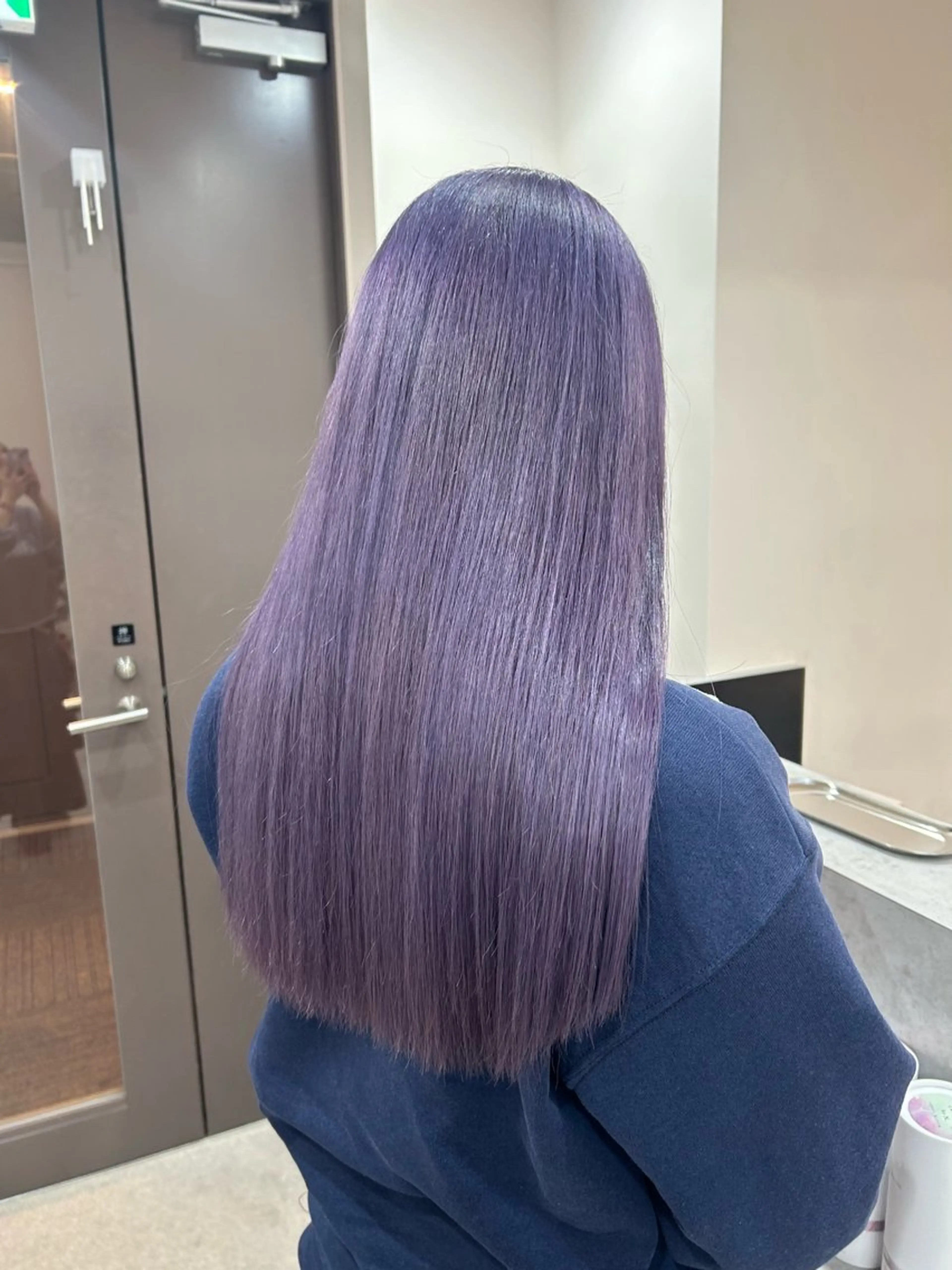 ロング カラー ラベンダーカラー ヘアカラー トリートメント 透明感/ダブルカラー /🌸ERI🌸のヘアスタイル