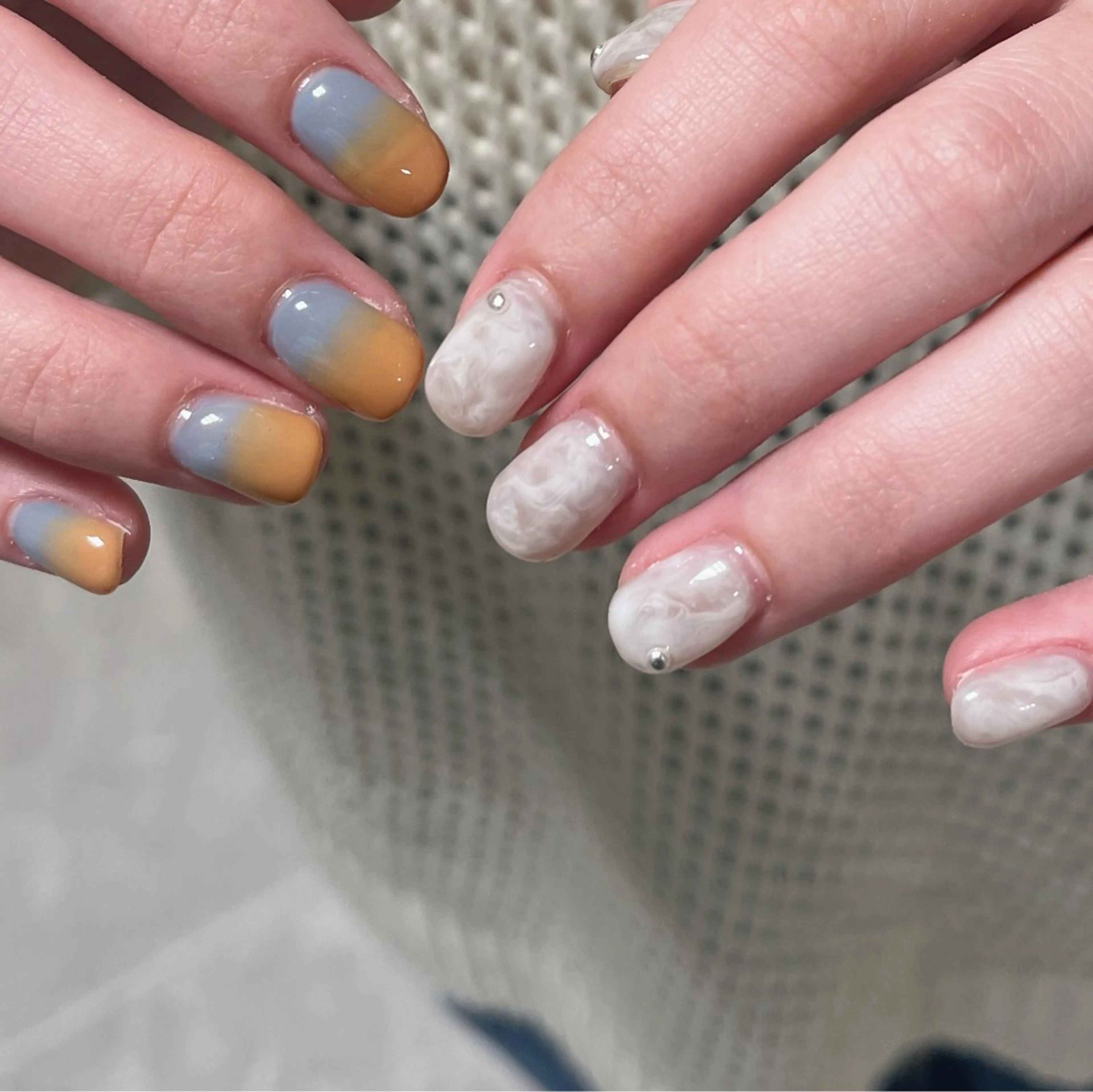 ネイル ニュアンスネイル Protea きぬがわ らむのネイルデザイン