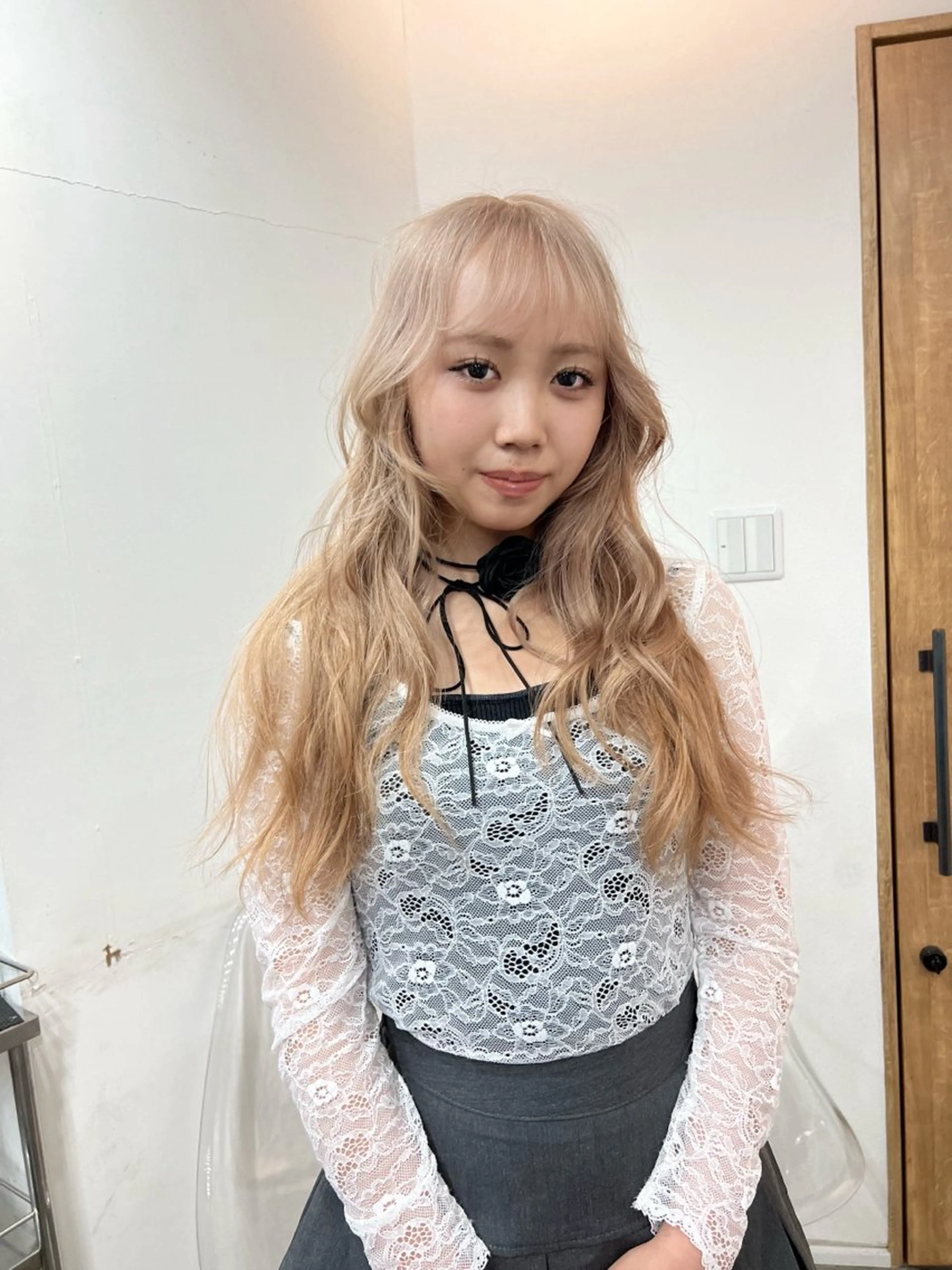 セミロング いざわりお /梅田/ブリーチのヘアスタイル