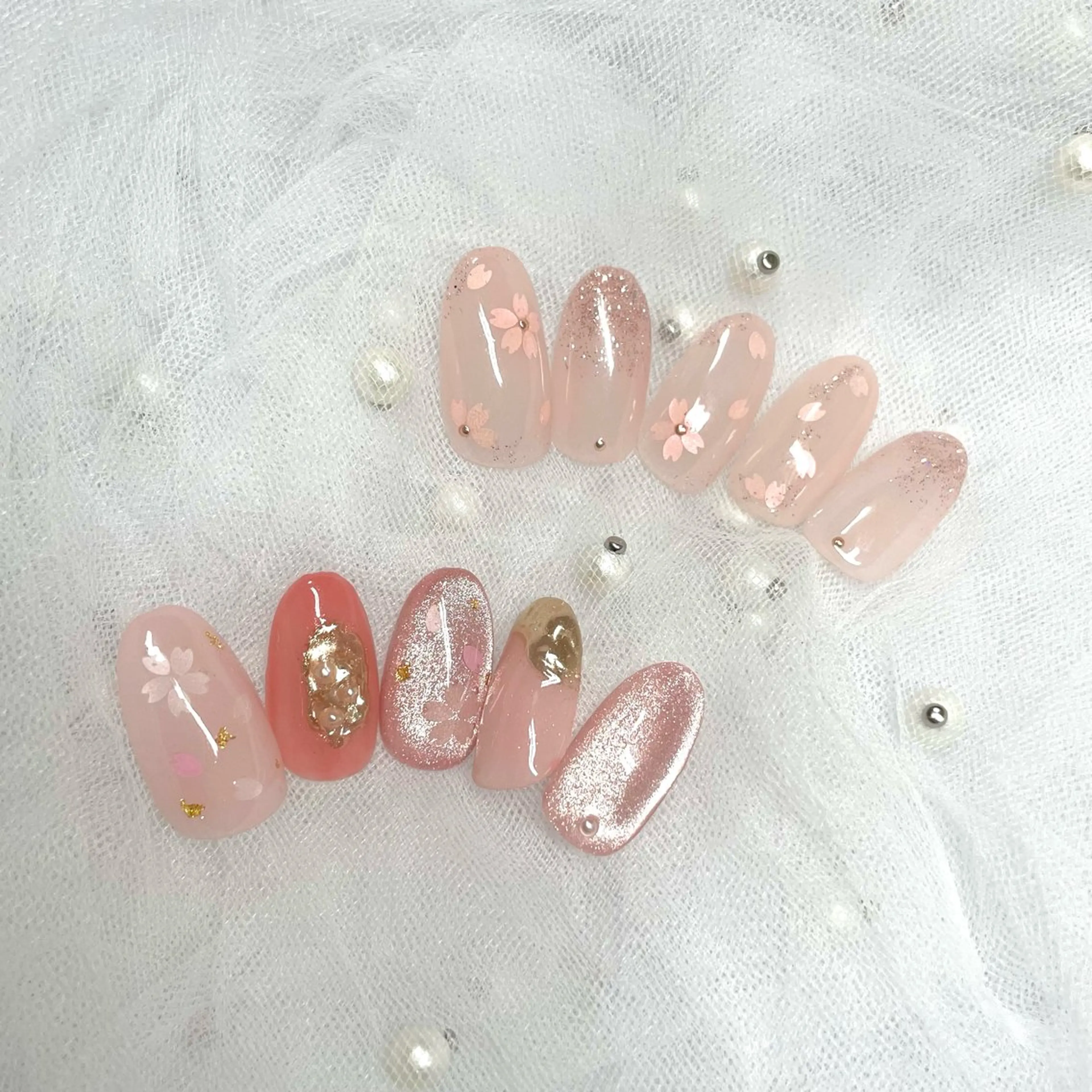 ネイル 春ネイル ハンドネイル MoonLight SHINOのネイルデザイン