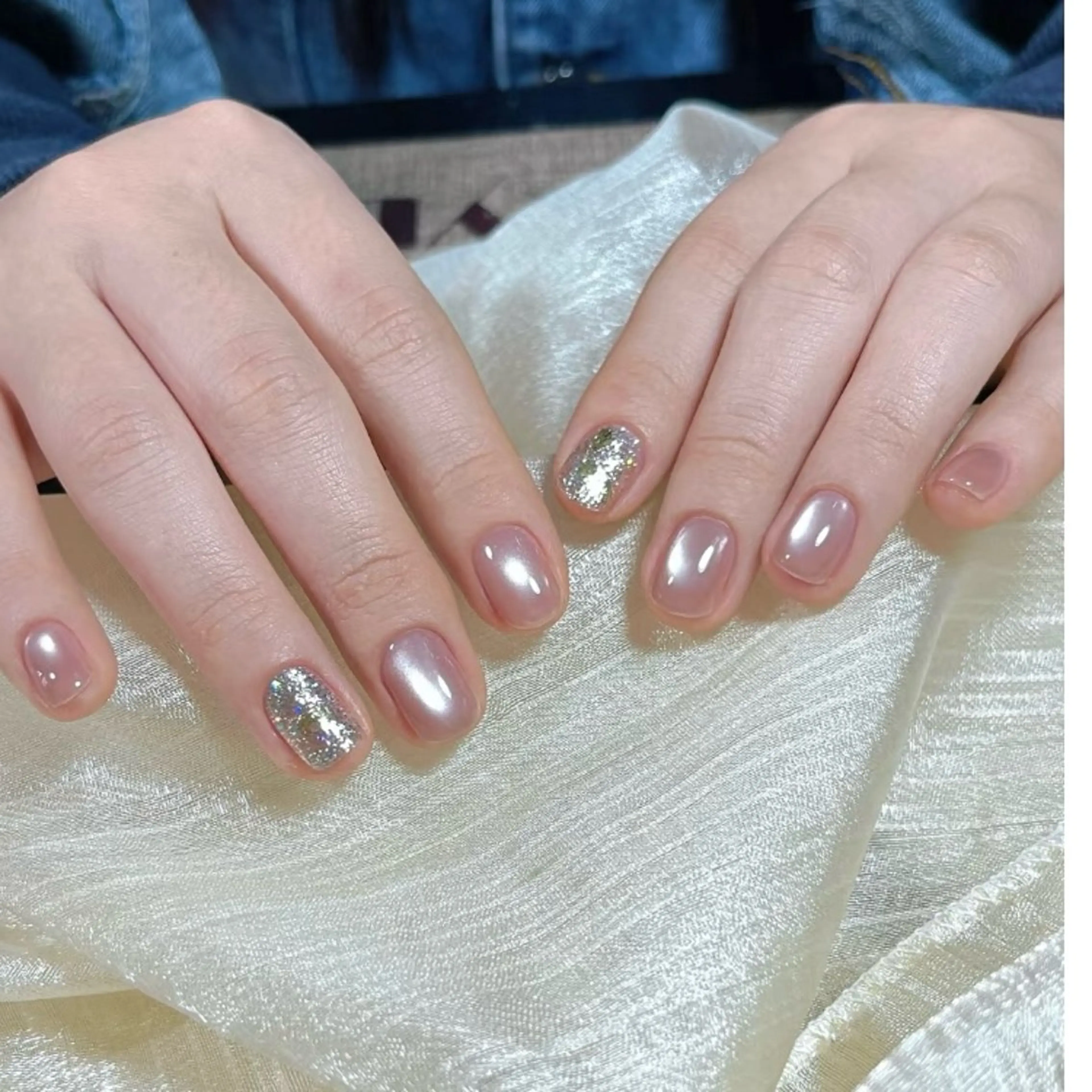 ネイル Camellia デザイン長さだしのネイルデザイン