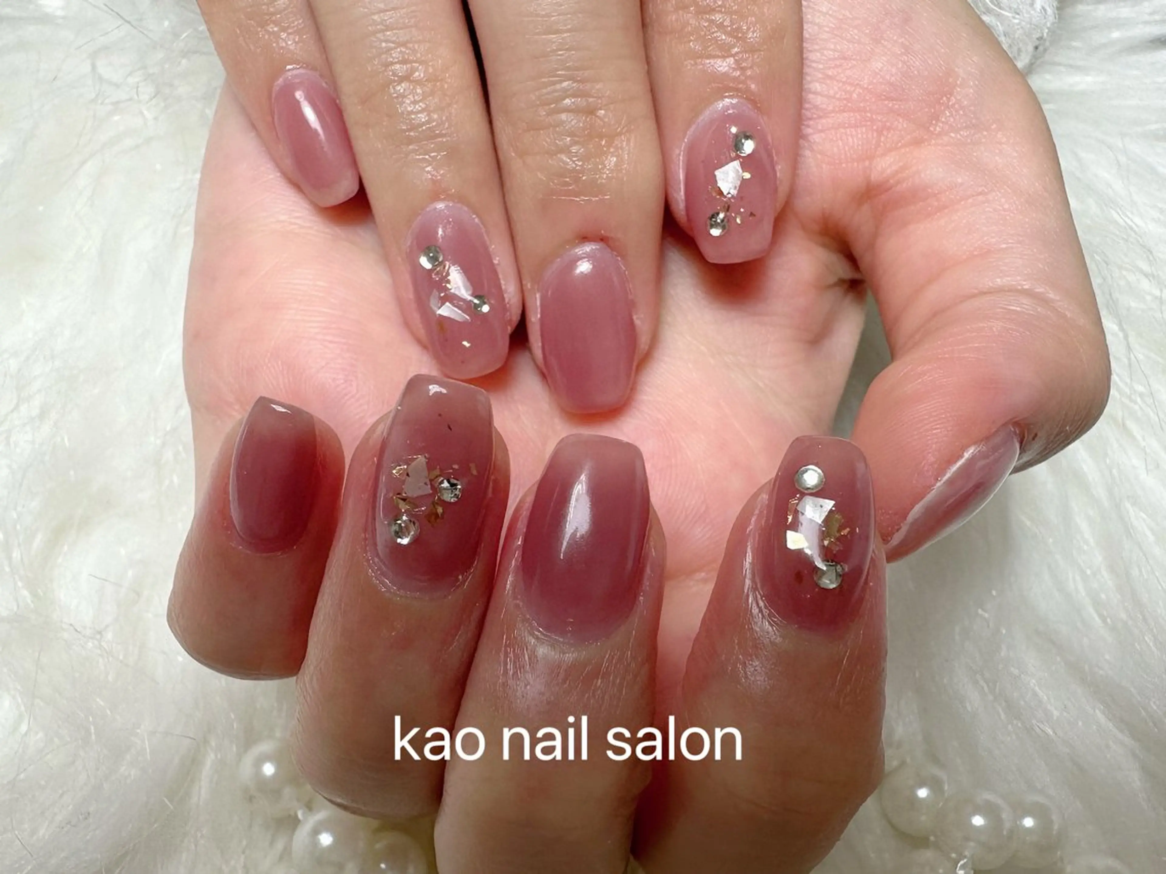 ネイル ハンドネイル kao nail マグネット/長さだしのネイルデザイン