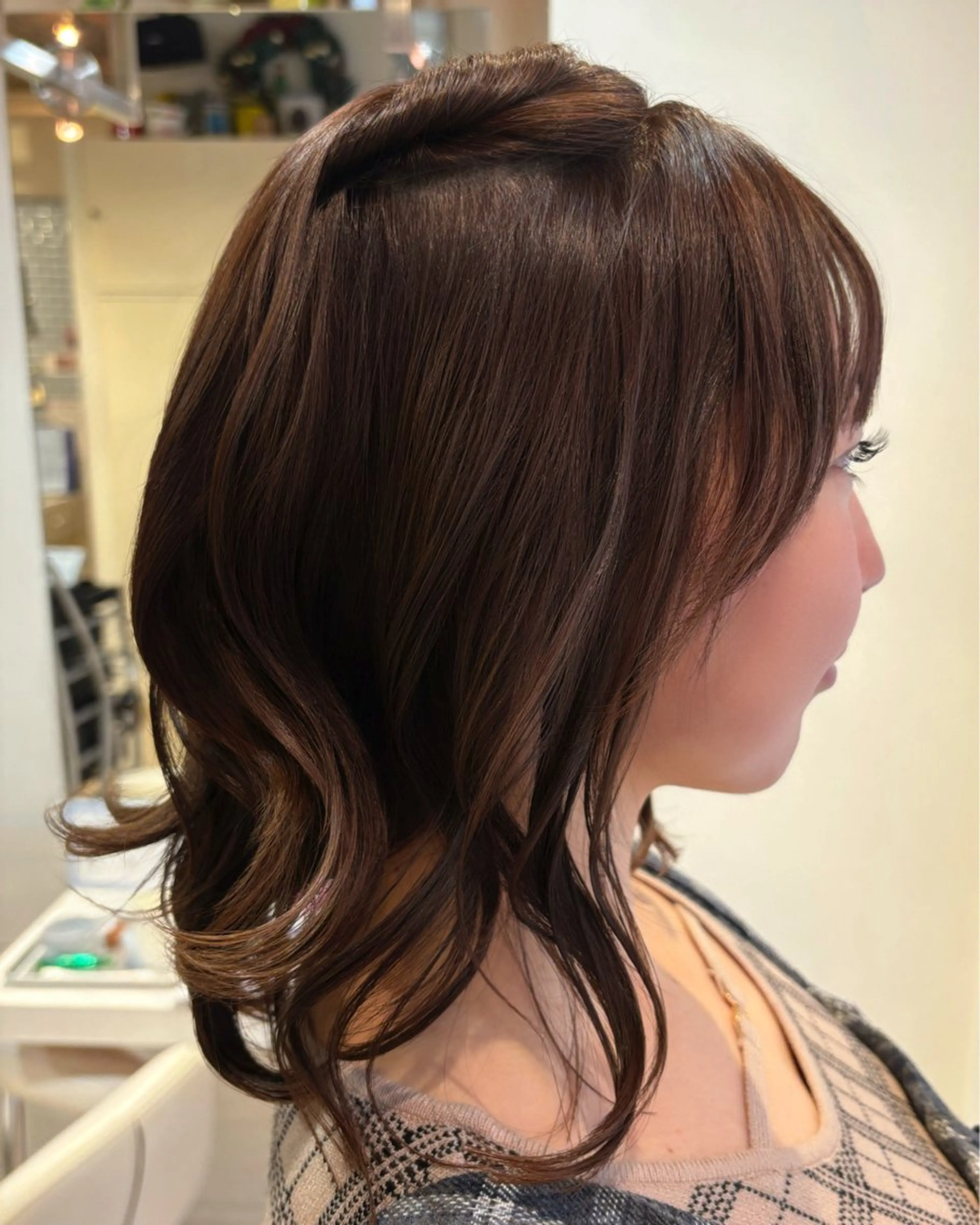 ミディアム カラー ヘアアレンジ ️🩵️ちば🩵 JILLEのヘアスタイル