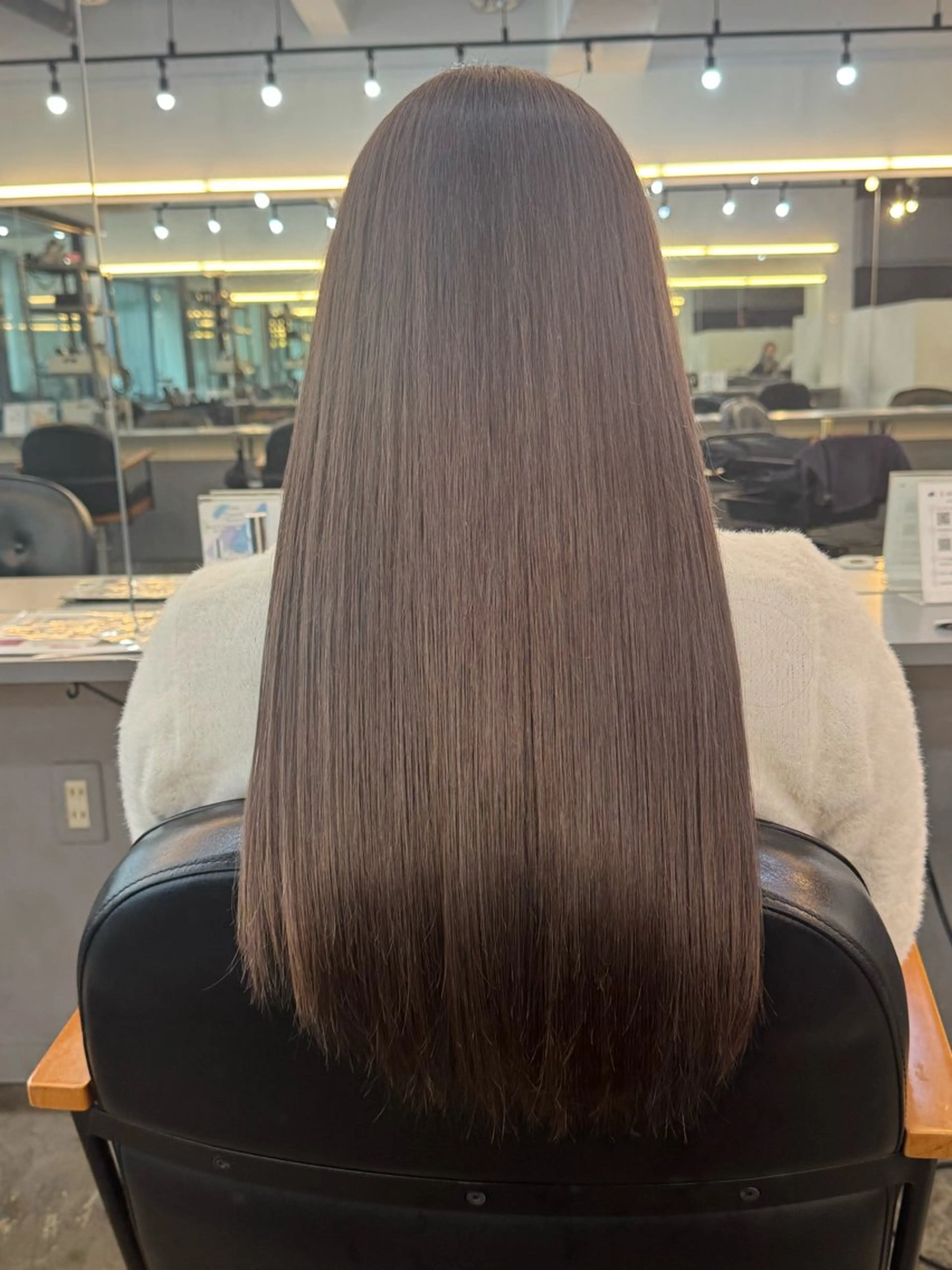 【人気No.2】透明感✨カラー☆バイカルテ髪質改善トリートメント🔥¥8,000＃暖色カラー＃髪質改善＃韓国風の写真