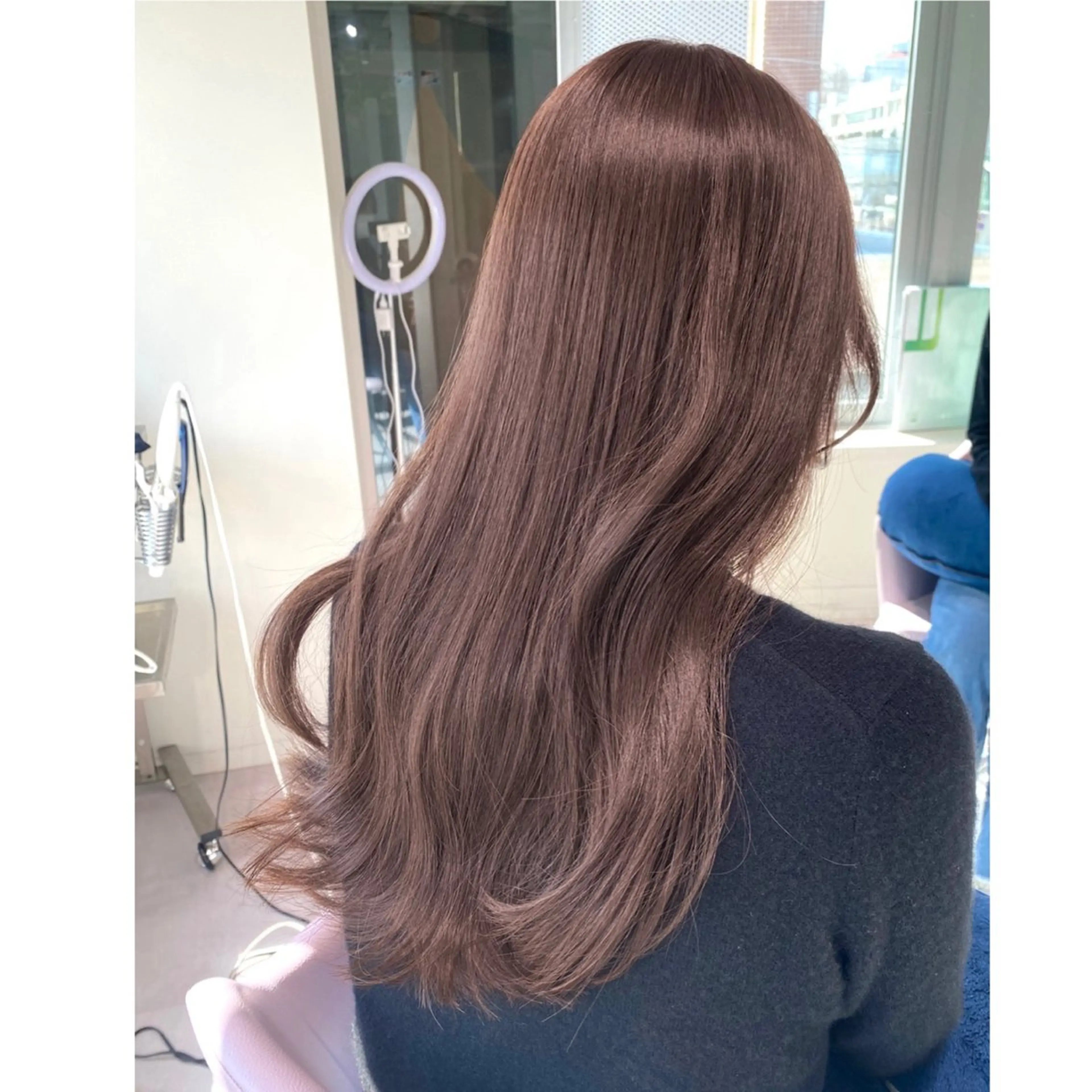 セミロング バイオレットブラウン 森 隆秀/韓国ヘアのヘアスタイル