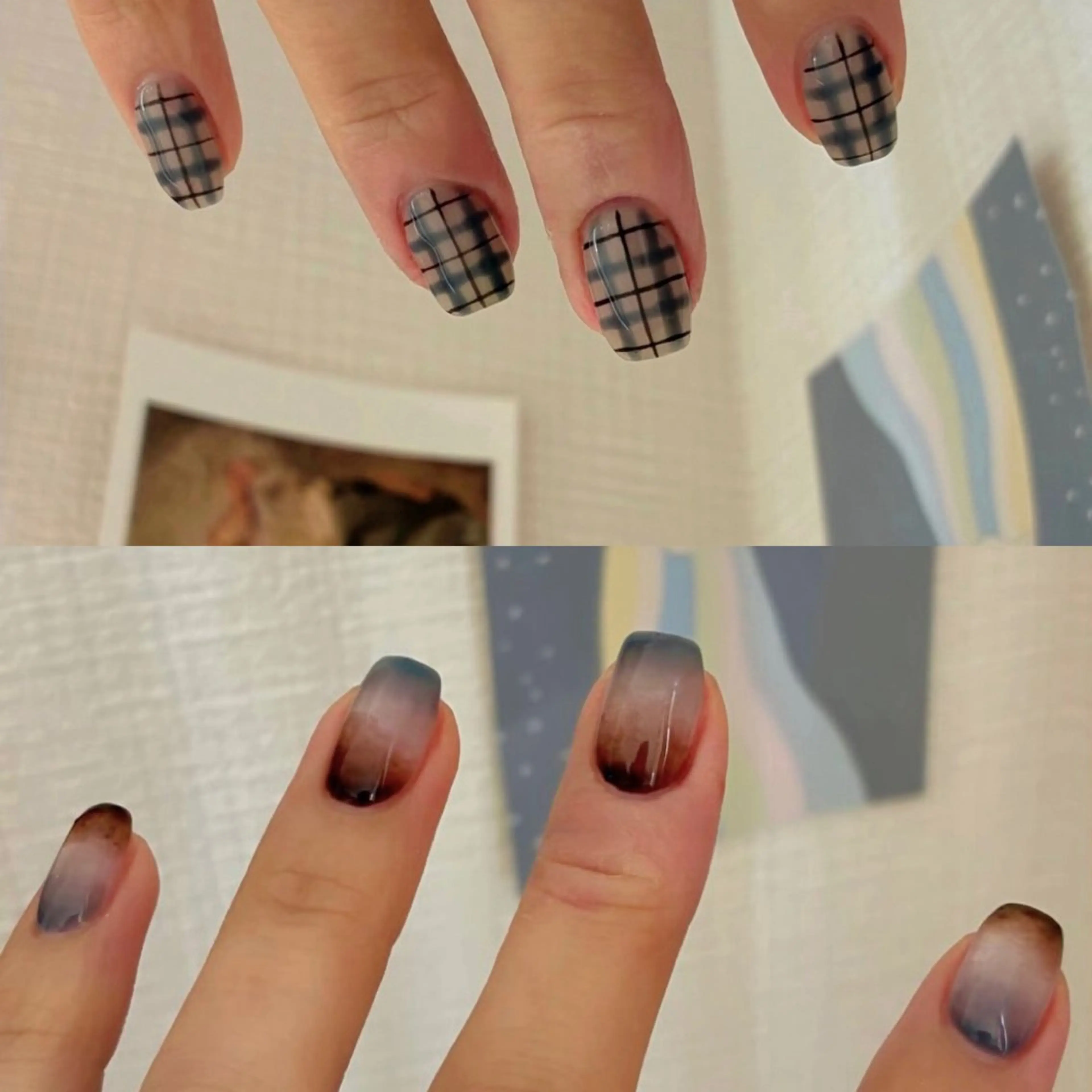 ネイル アートネイル マグネットネイル シンプルネイル 春ネイル ワンホンネイル maxkelly nishiguchiのネイルデザイン