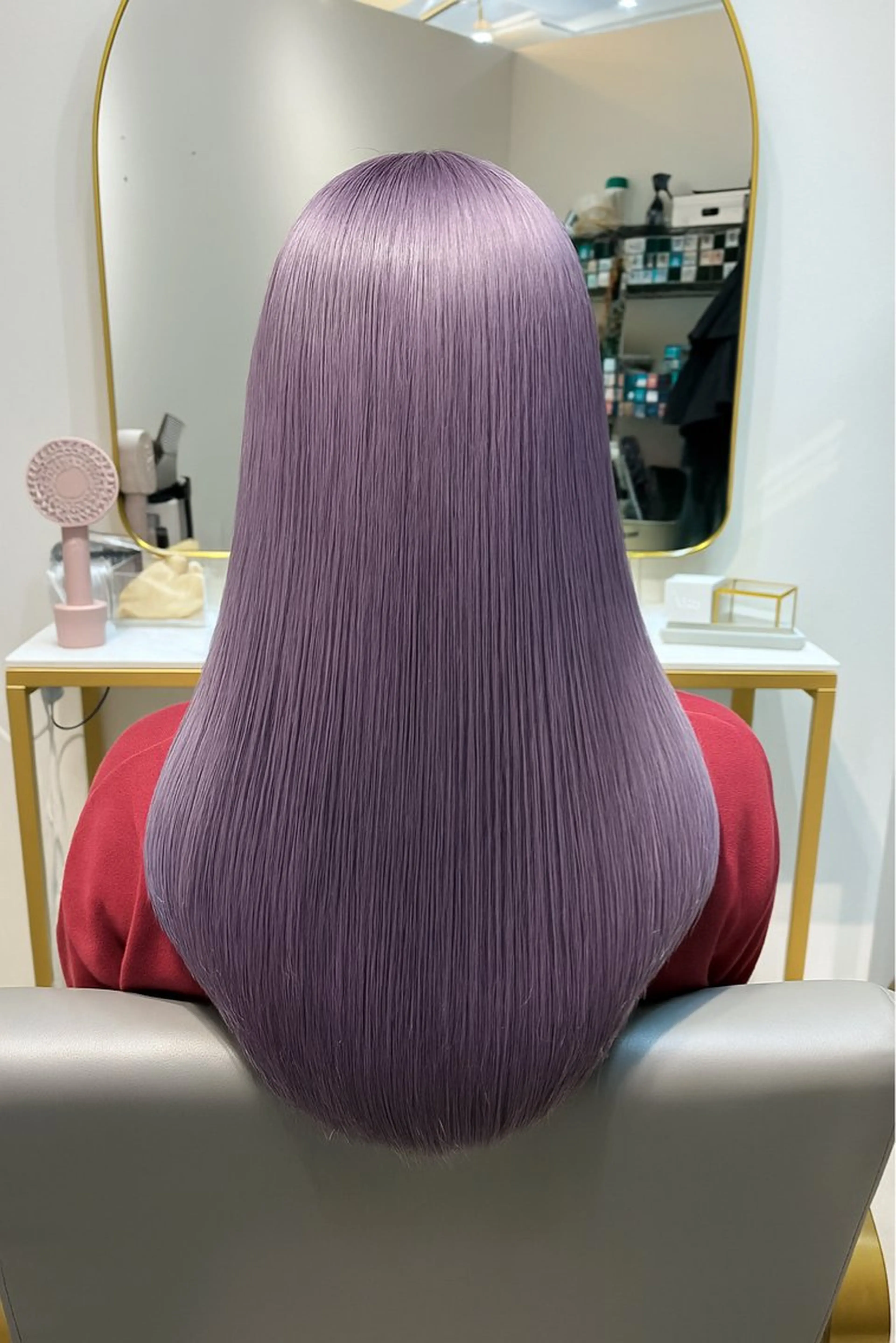 セミロング セミロングパーマ ボブ ハイライト 髪質改善 韓国風ヘア カット ヘアカラー トリートメント The Apartment of Solon Citta 船橋609所属・髪質改善/縮毛矯正/ 美髪/個室/ハラのヘアスタイル