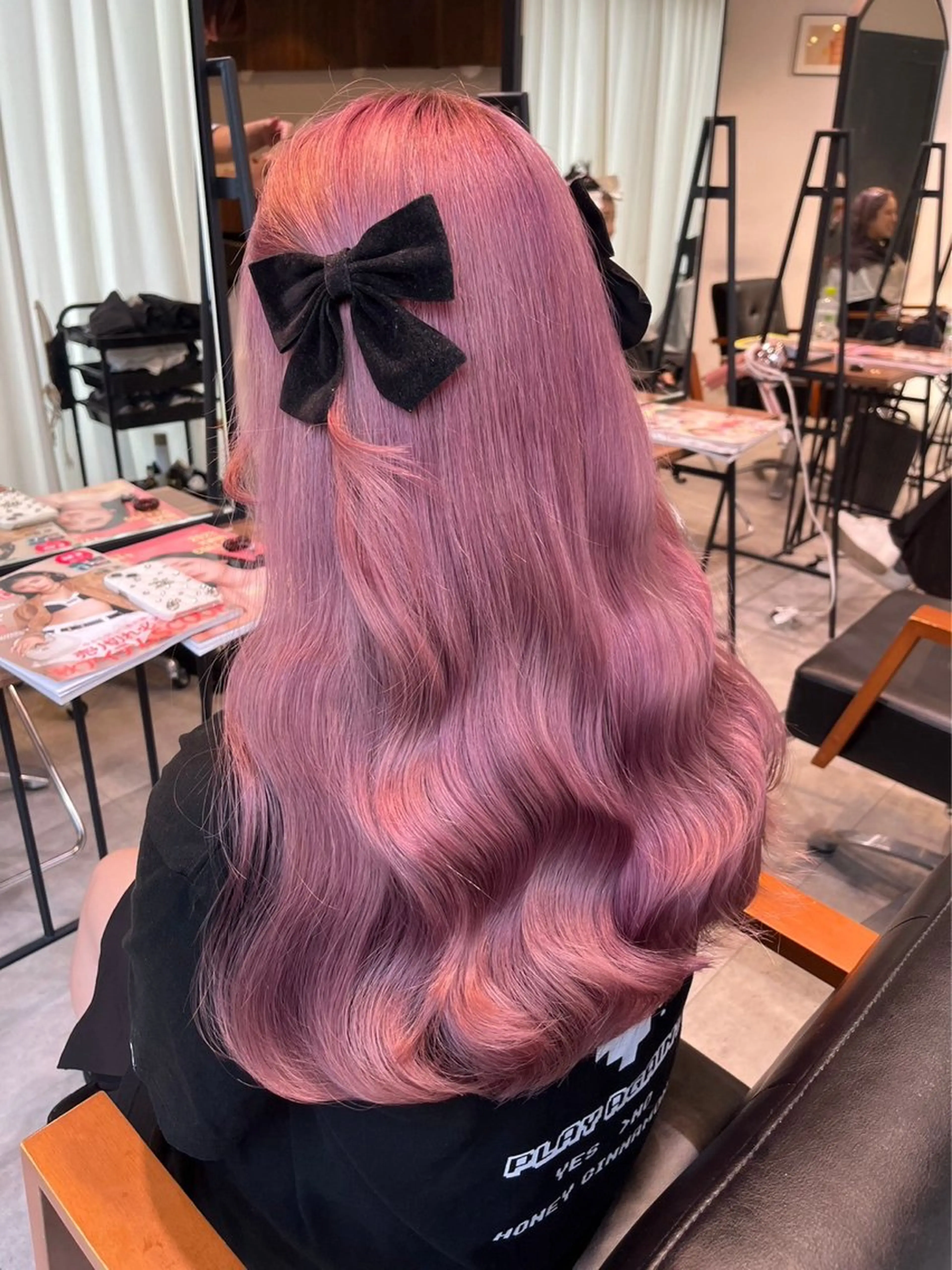 ロング カラー ピンクカラー ホワイトピンク ‎Lby home 🪽mikuのヘアスタイル