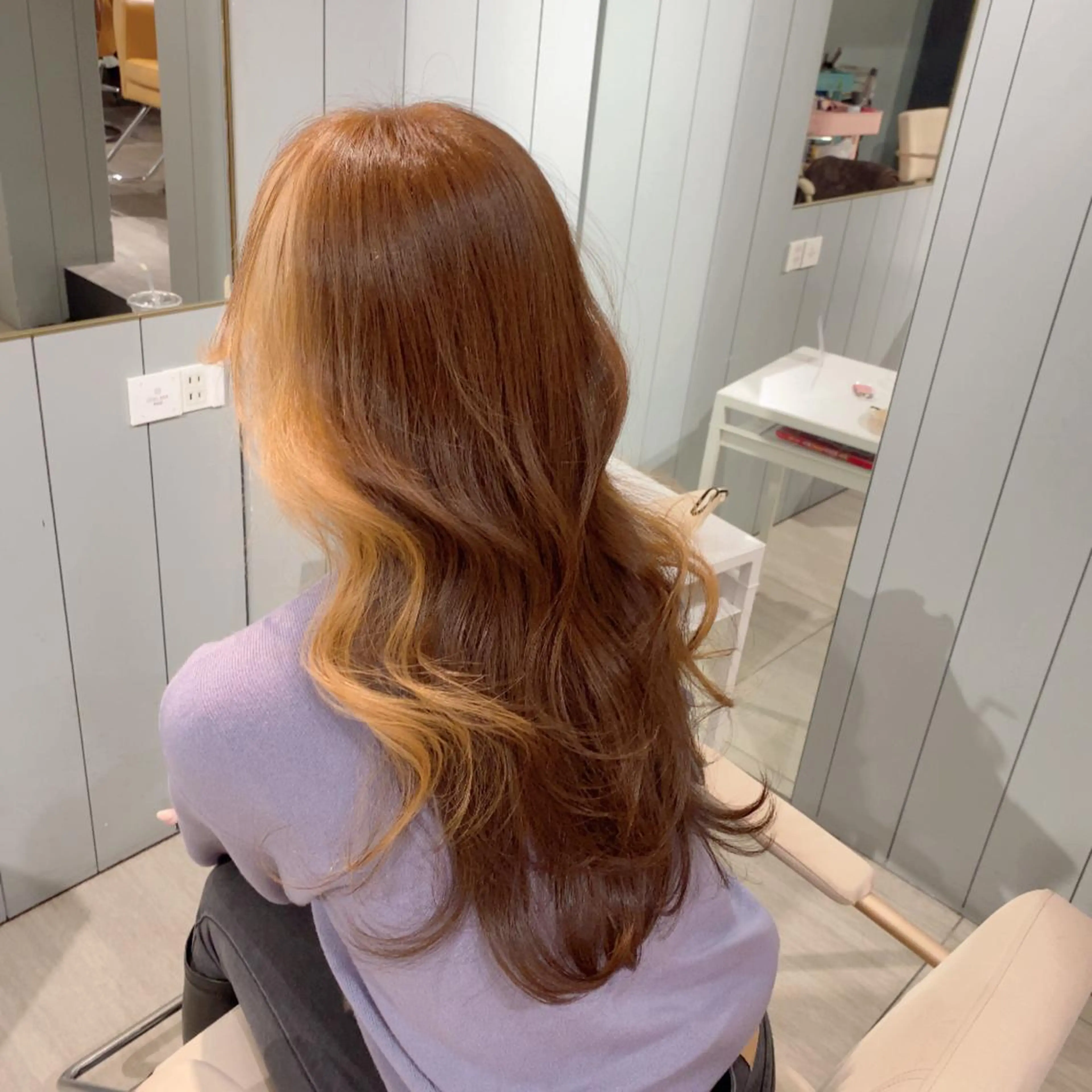 ロング カラー ロング 韓国風レイヤーカット 💎髪質改善"yuiのヘアスタイル