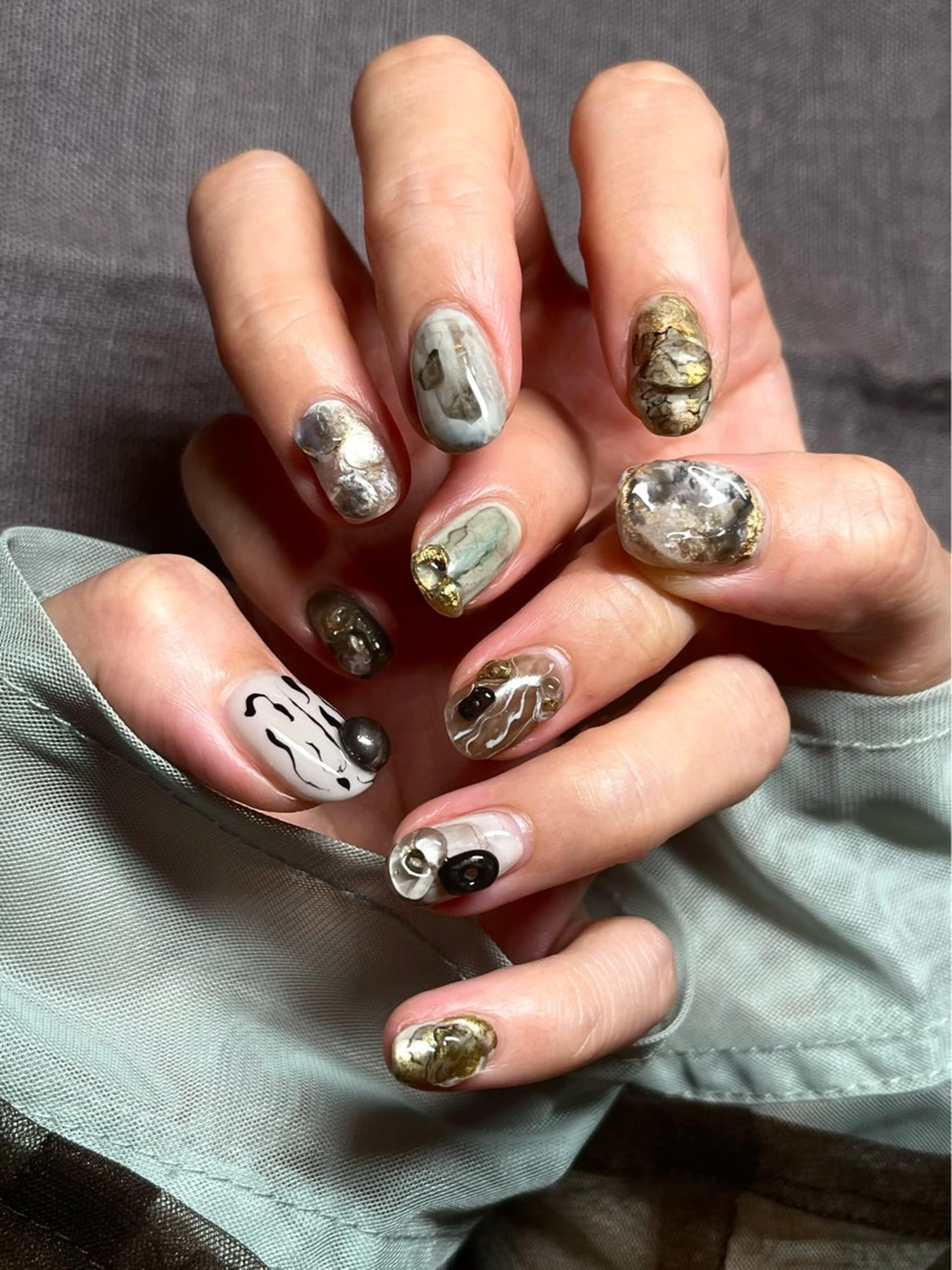 ネイル アートネイル 持ち込み atelier mofのネイルデザイン