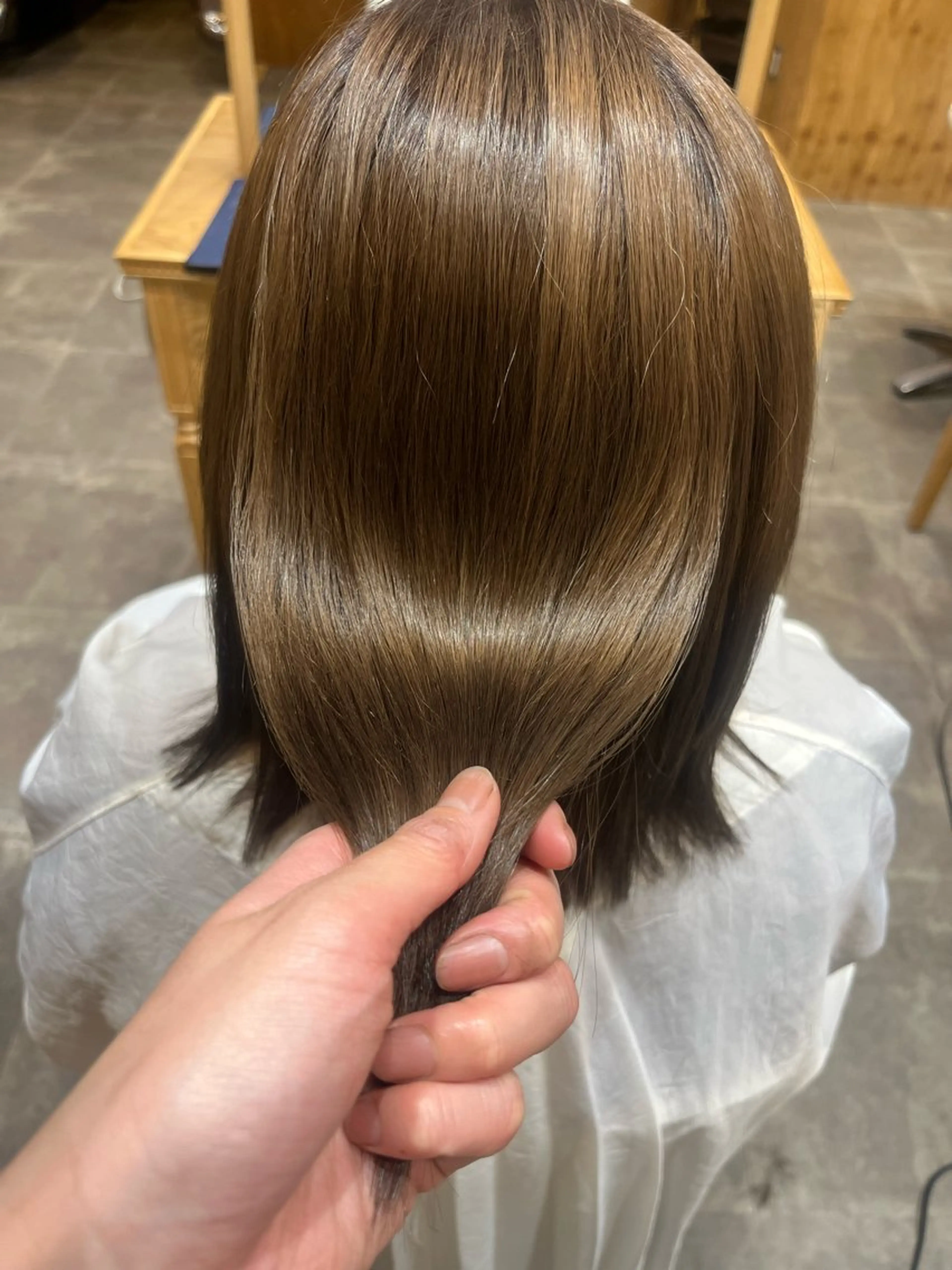 ミディアム トリートメント 佐藤 未来のヘアスタイル