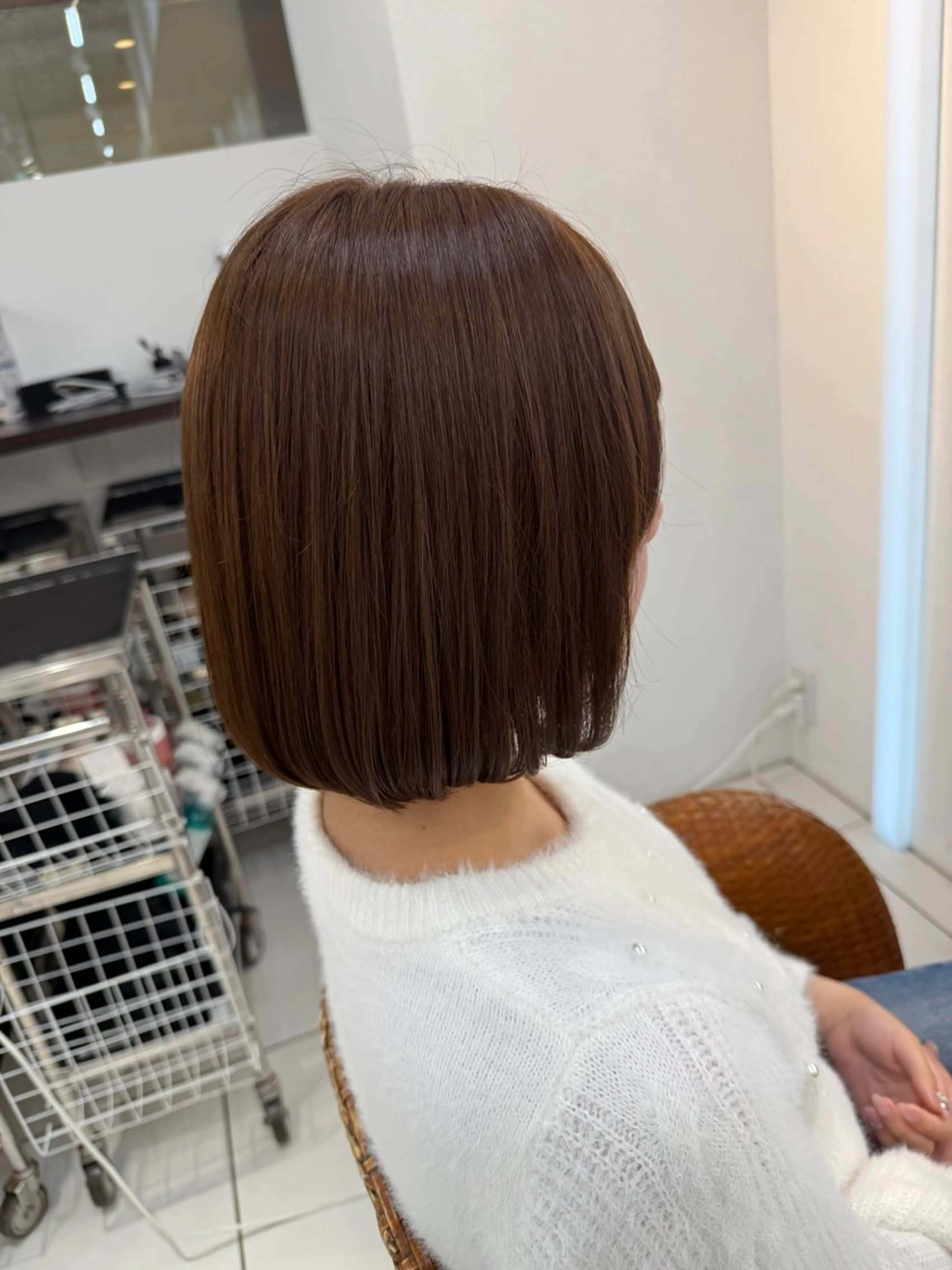 ミディアム カラー ヘアカラー たかしな けいなのヘアスタイル