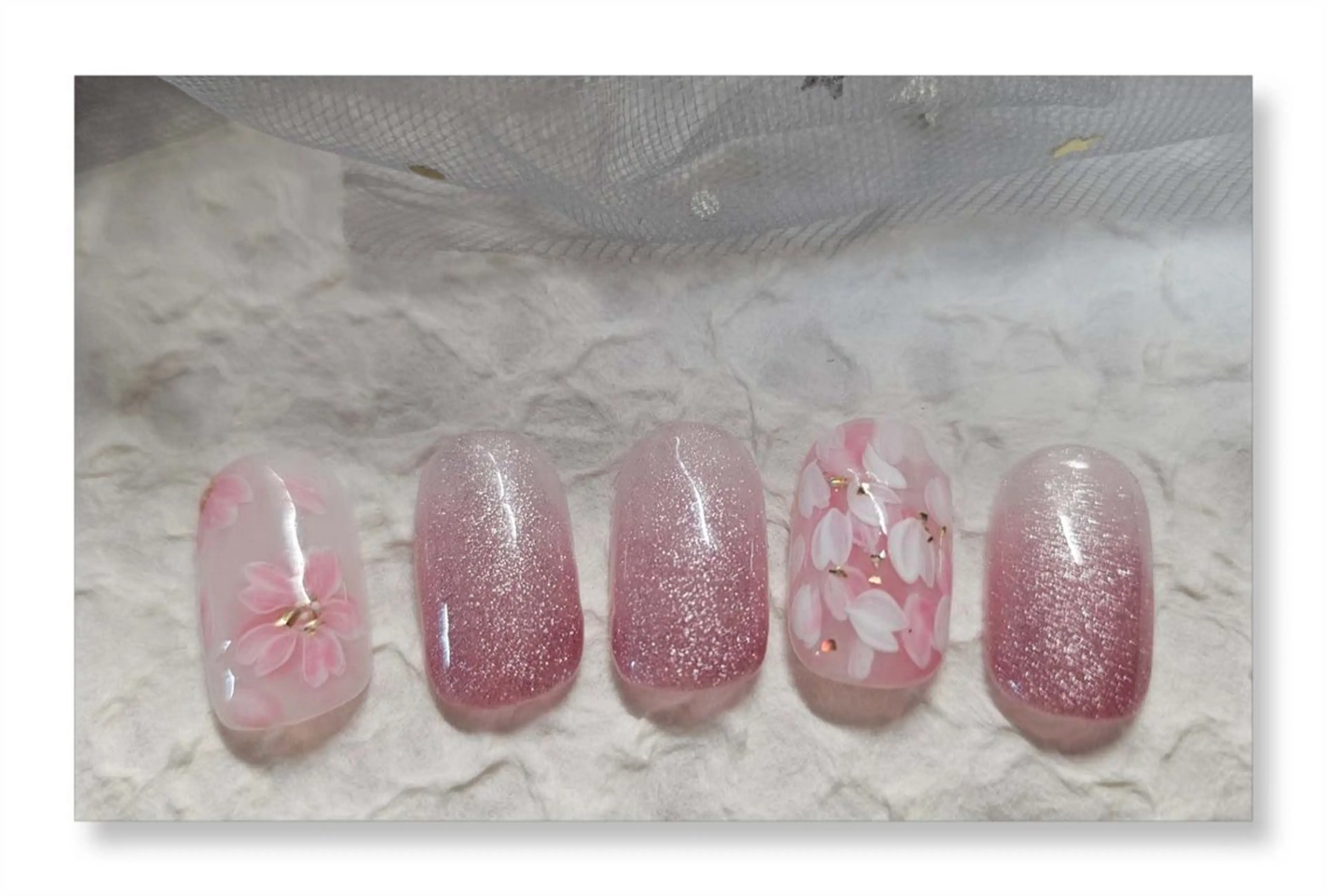 ネイル 花花 ネイルサロンのネイルデザイン