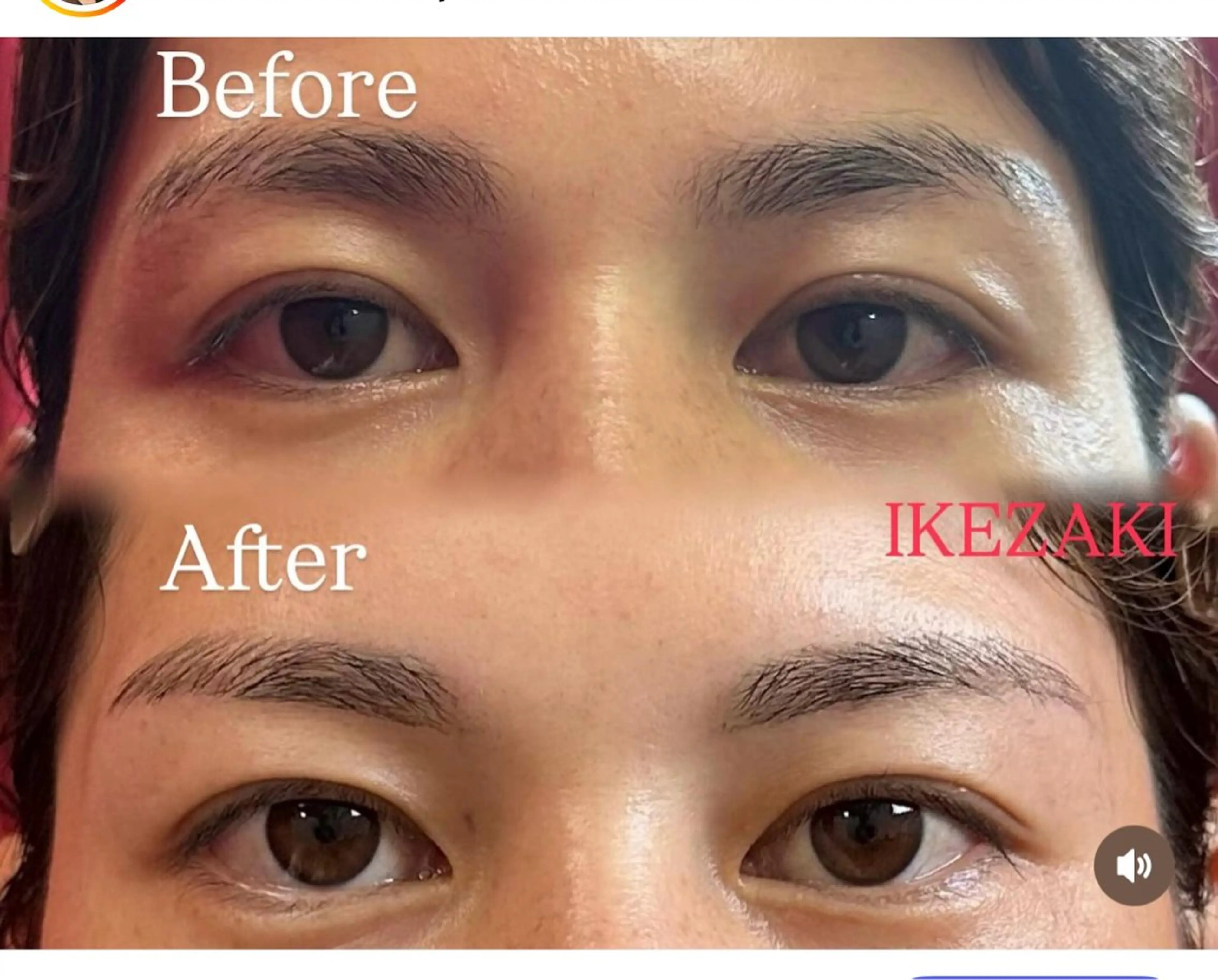 アイブロウ IKEZAKI beauty所属・阪急中津駅徒歩2分 CHIHARUの眉毛・アイブロウイメージ