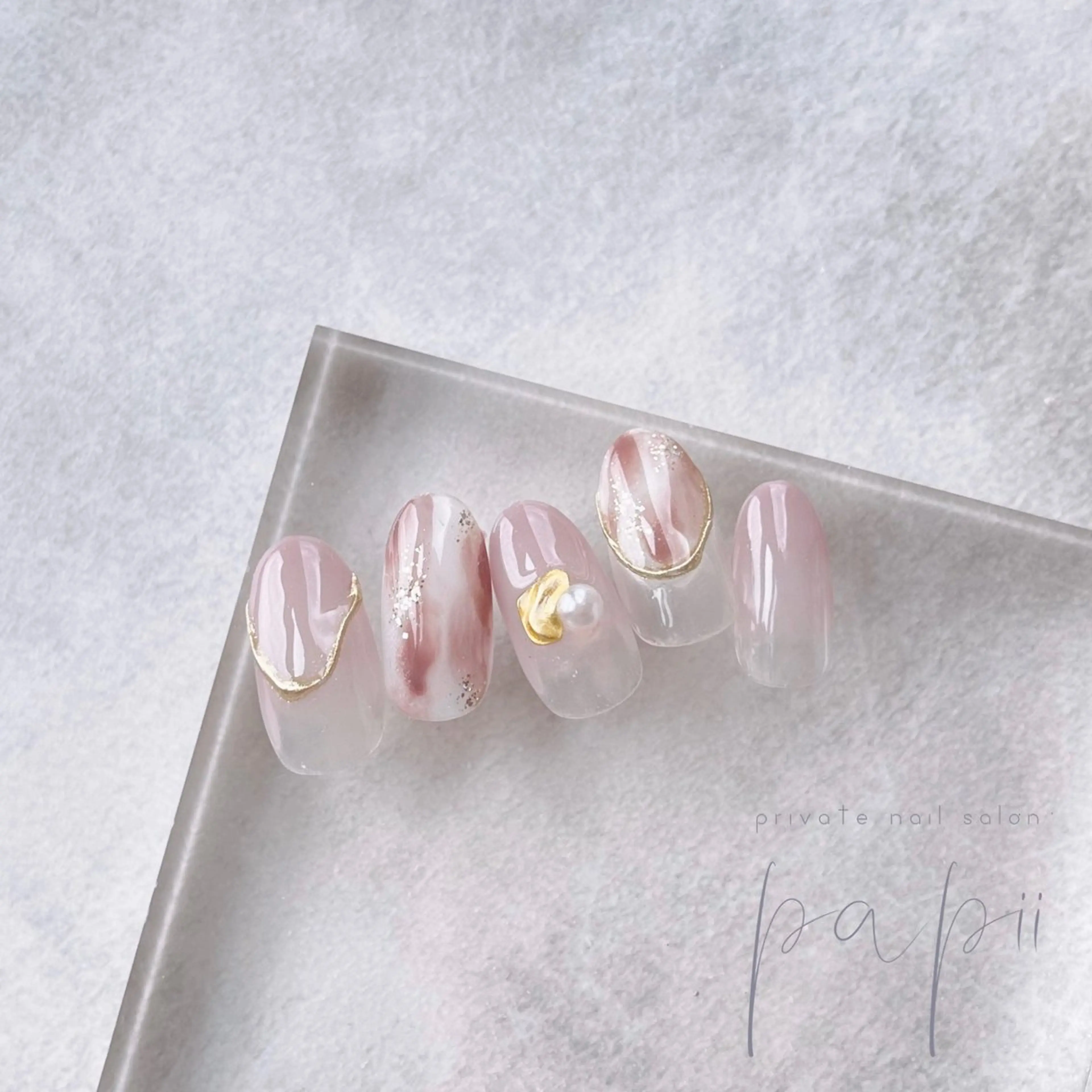 ネイル シンプルネイル ハンドネイル private nail salon papii所属・papii☆ kurodaのネイルデザイン