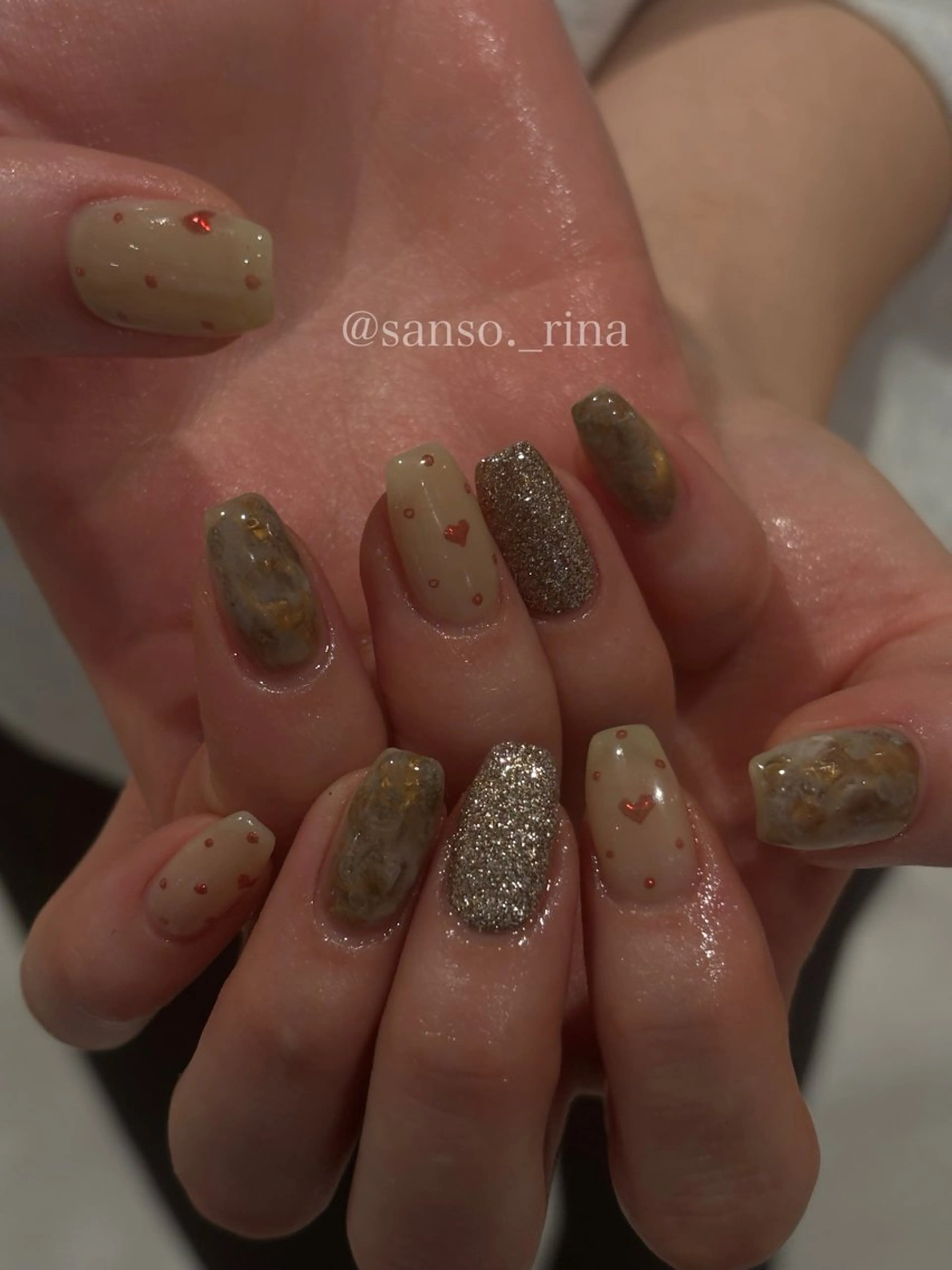 ネイル ハンドネイル フットネイル nuu  栄所属・早川 里奈のネイルデザイン