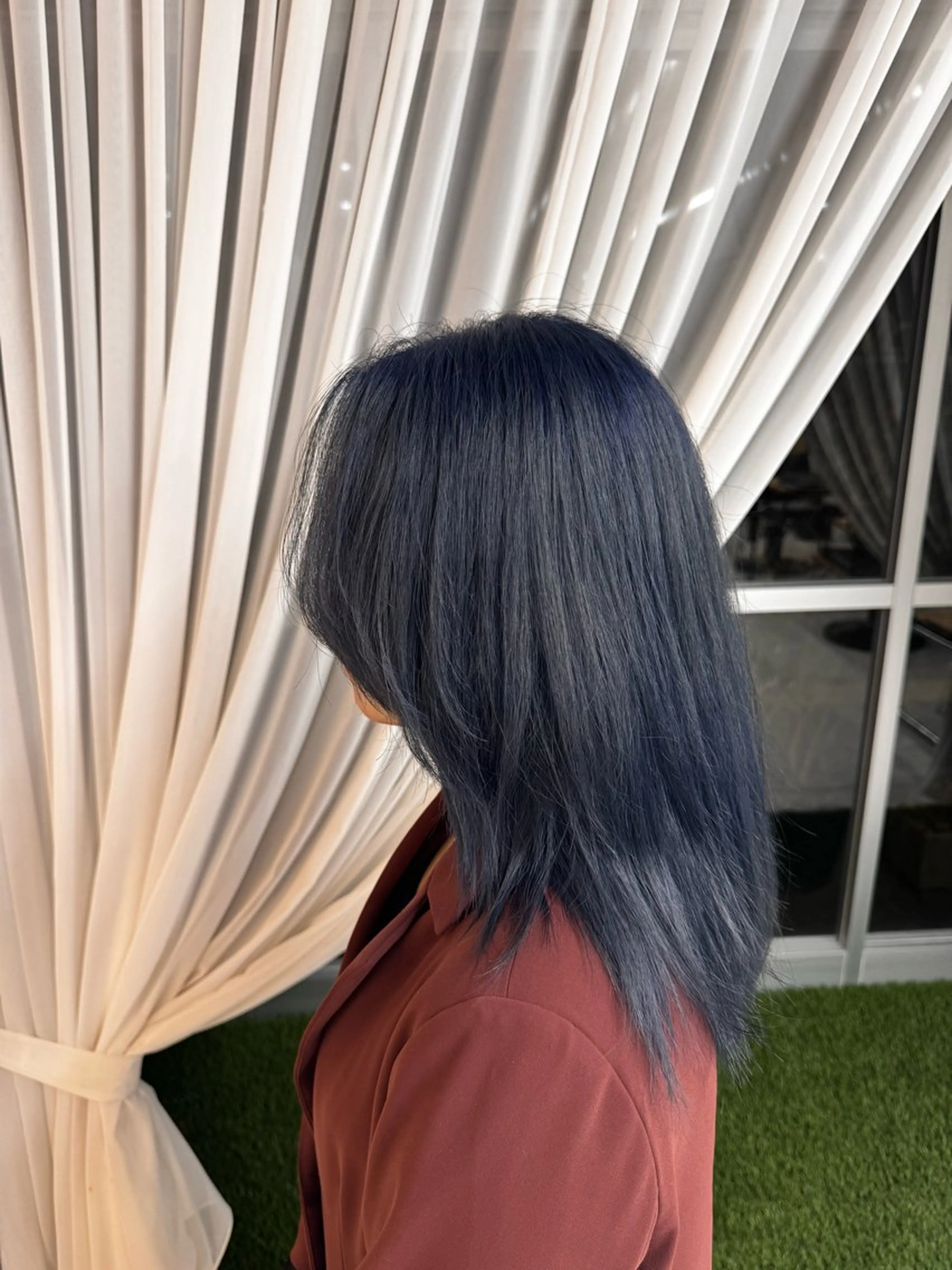 ミディアム カラー ヘアカラー 山田 はるむのヘアスタイル