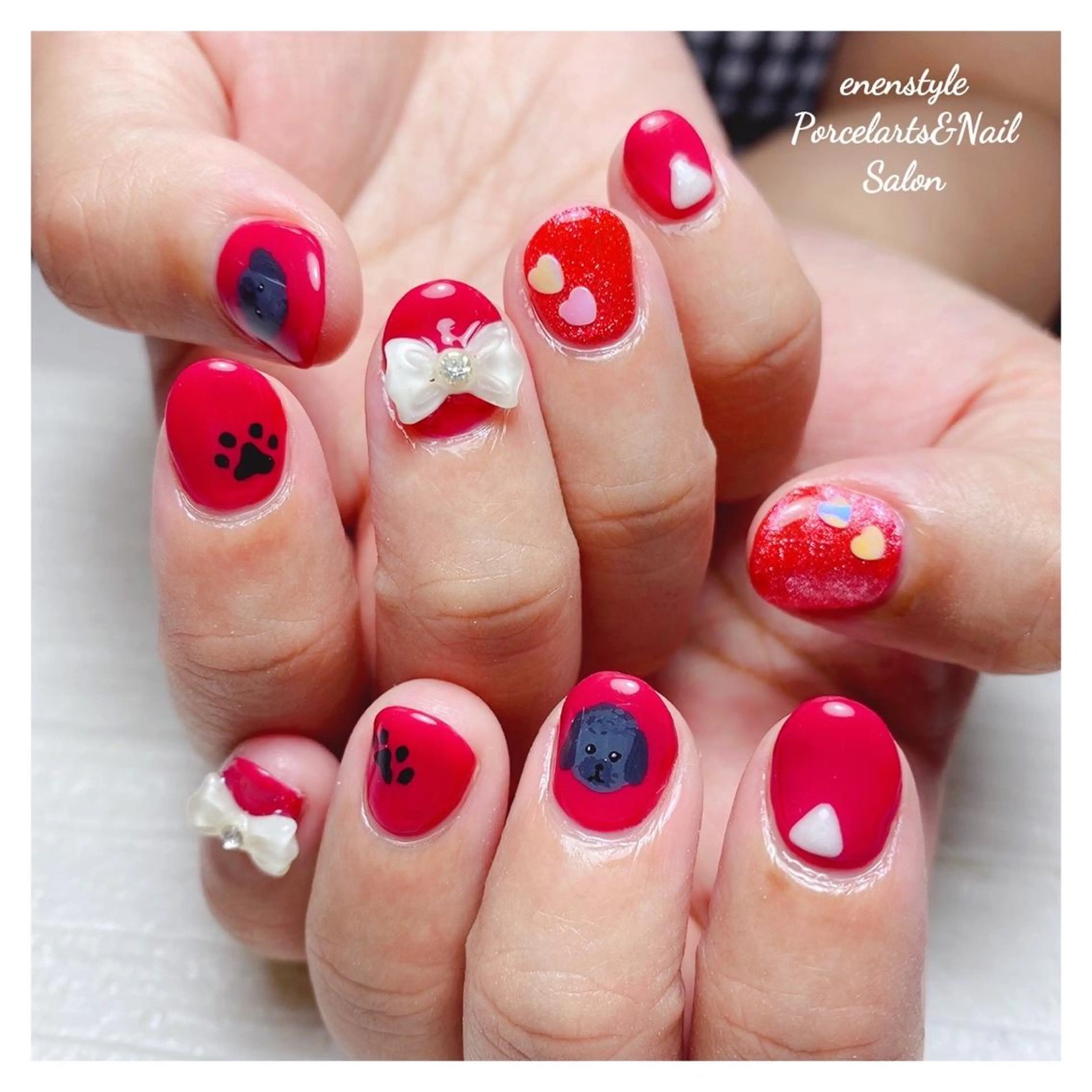 ミディアム ネイル 👑enen style👑のネイルデザイン