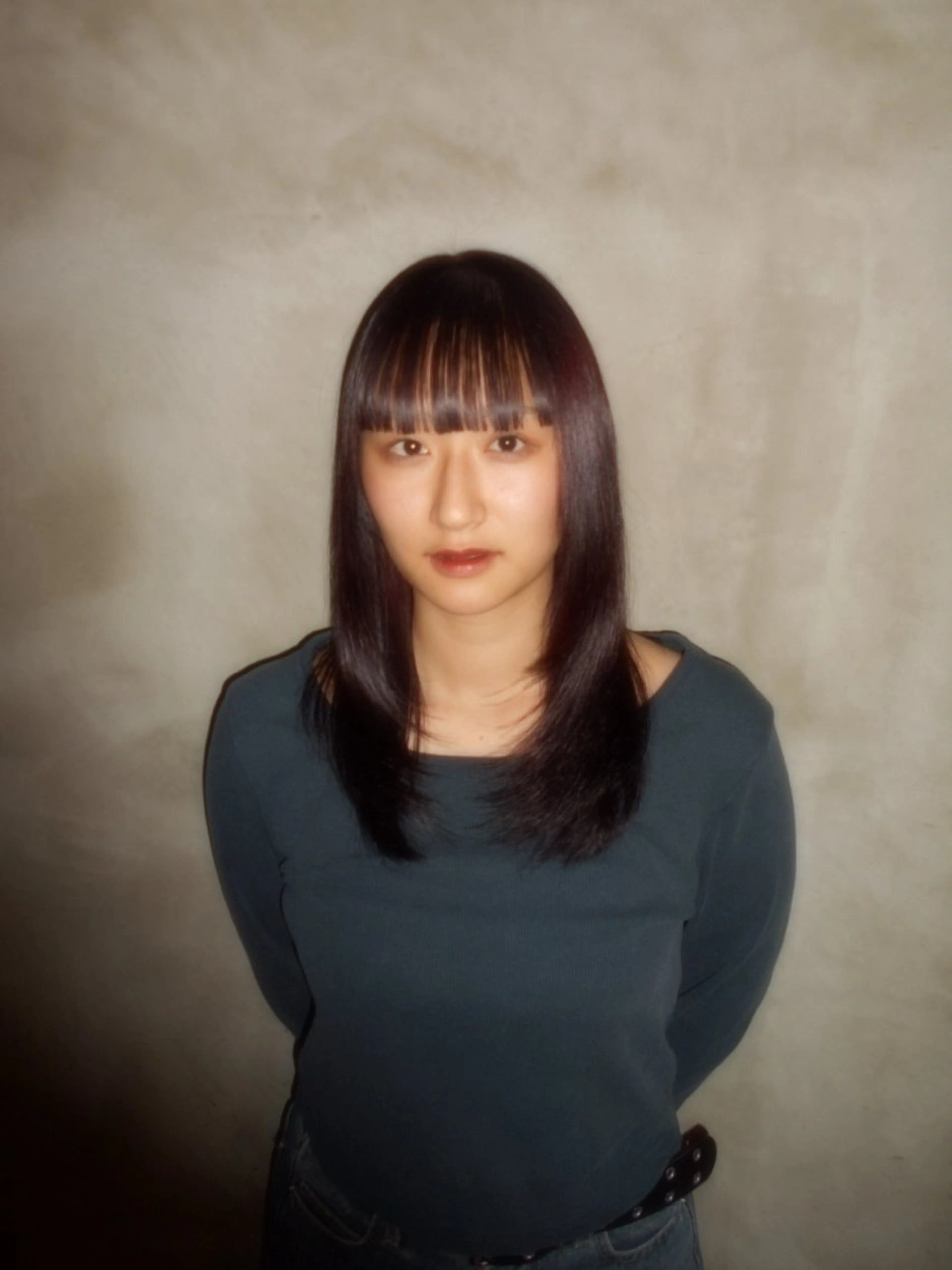 セミロング カラー ヘアカラー トリートメント 艶カラー✨️ 須澤亮斗のヘアスタイル