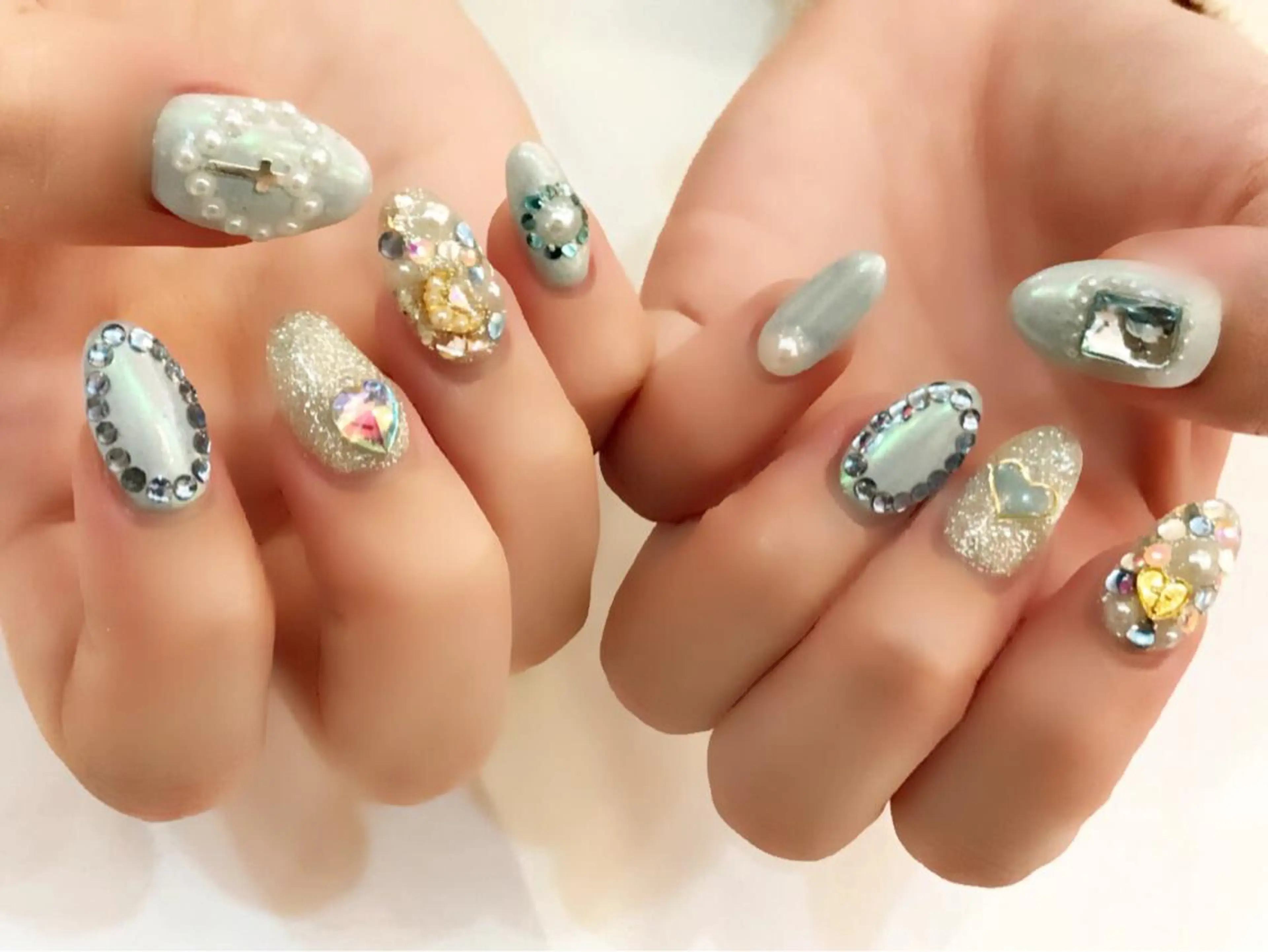 ミディアム カラー メンズ キッズ ネイル アートネイル 持ち込み スカルプネイル ネイルチップ 冬ネイル NAILSGOGO shibuyaのネイルデザイン
