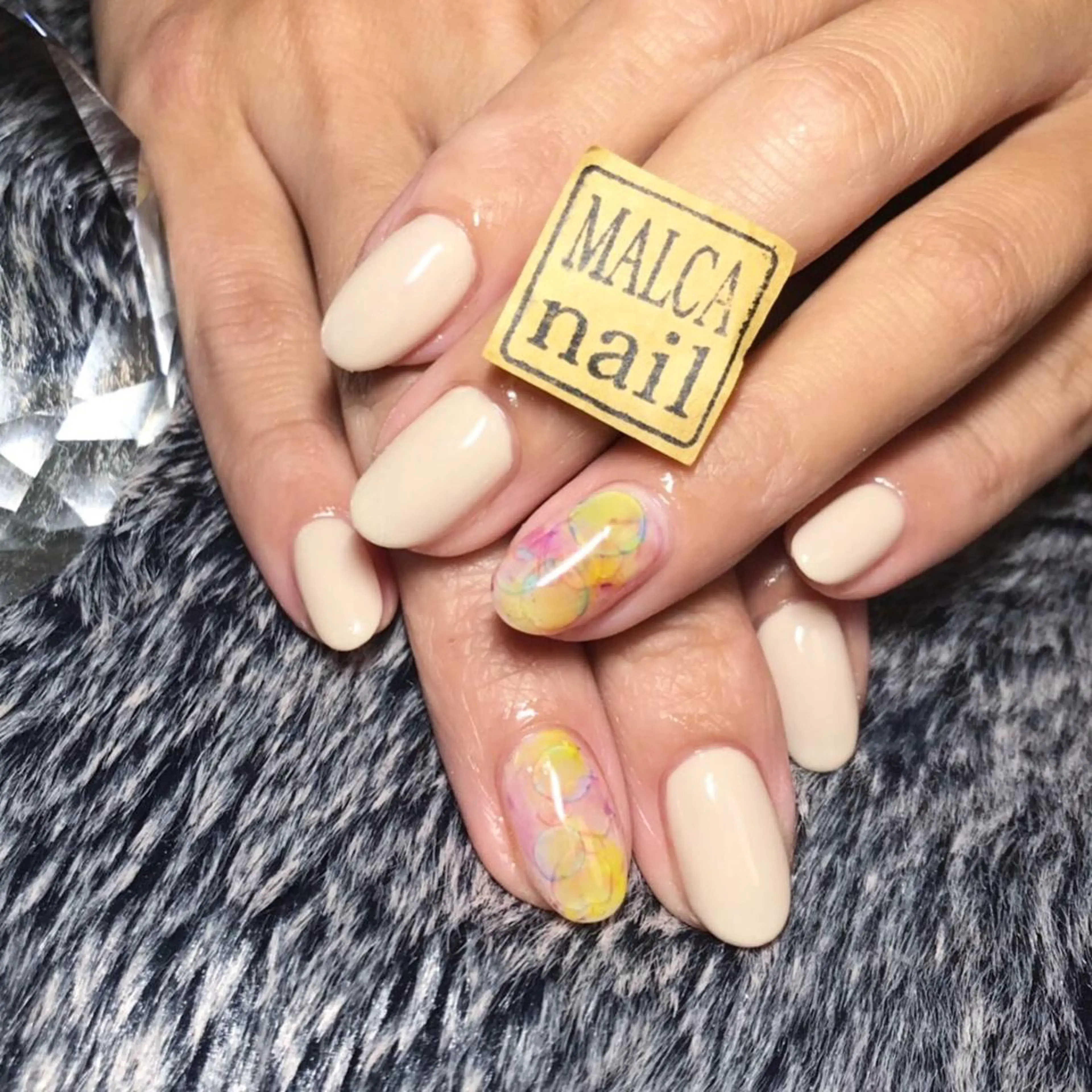 ショート カラー パーマ ヘアアレンジ キッズ ネイル マツエク・マツパ MALCAnail(マルカネイル)所属・荒木 莉奈のネイルデザイン